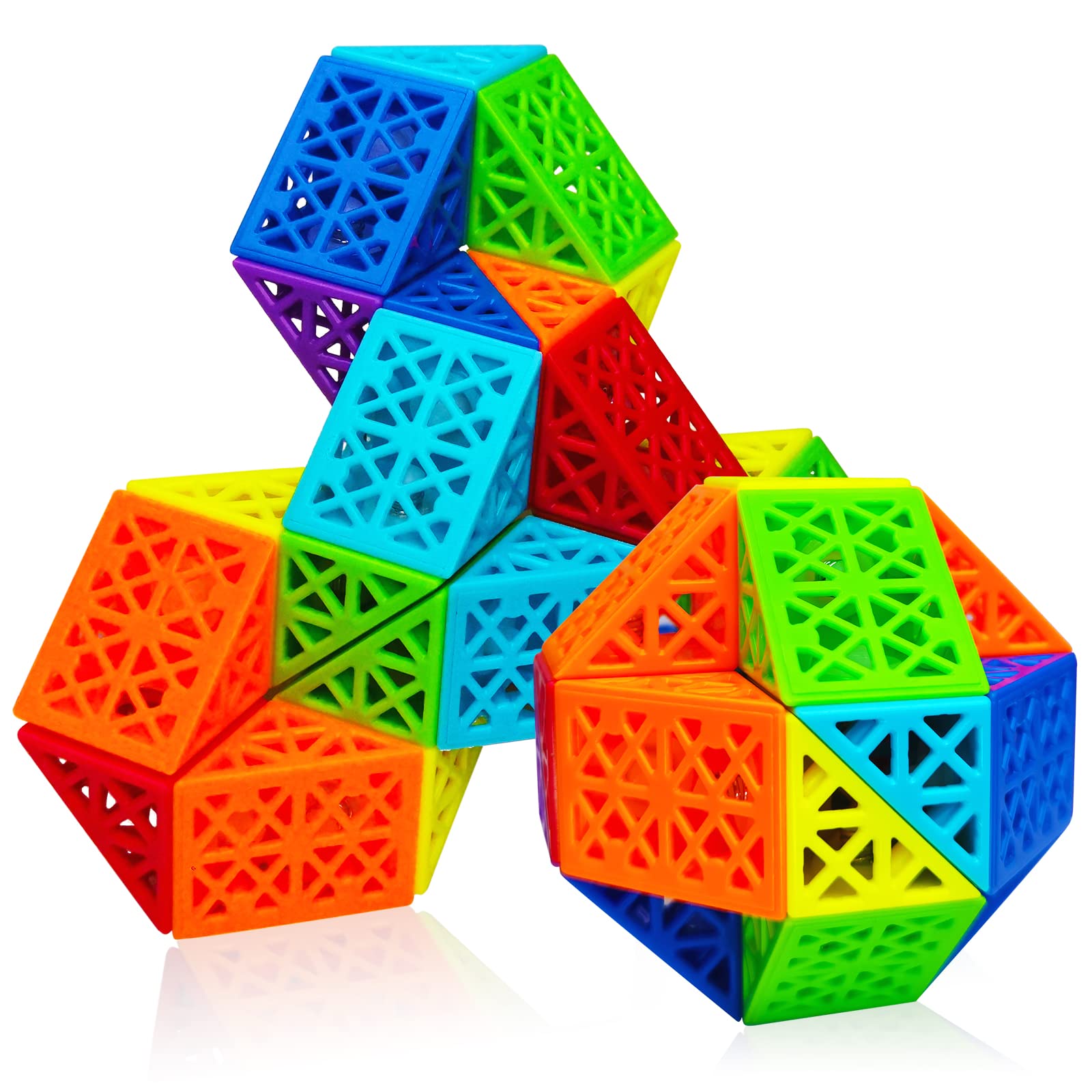 レア　ルービックキューブ　マジックルーラー　ルービックスネーク Amazon | MIKAILE スネークキューブ 24 ピース マジックスネーク
