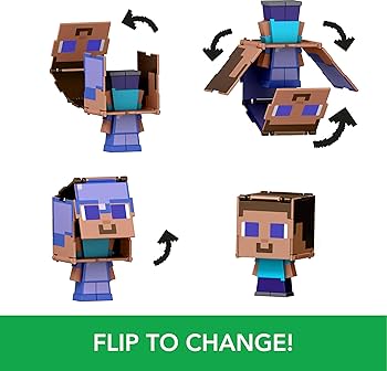 マインクラフト　 フルコンプ Amazon.com: Mattel Minecraft Flippin' Figs Figures with 2-in