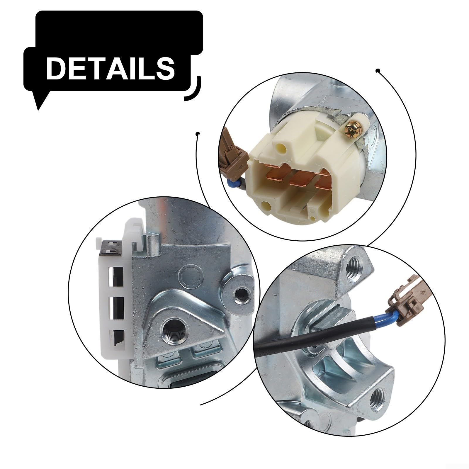 Interrupteur de verrouillage d'allumage D8700JD000 pour Nissan pour Qashqai J10 2007–2014 Ajustement direct avec deux clés de style d'origine