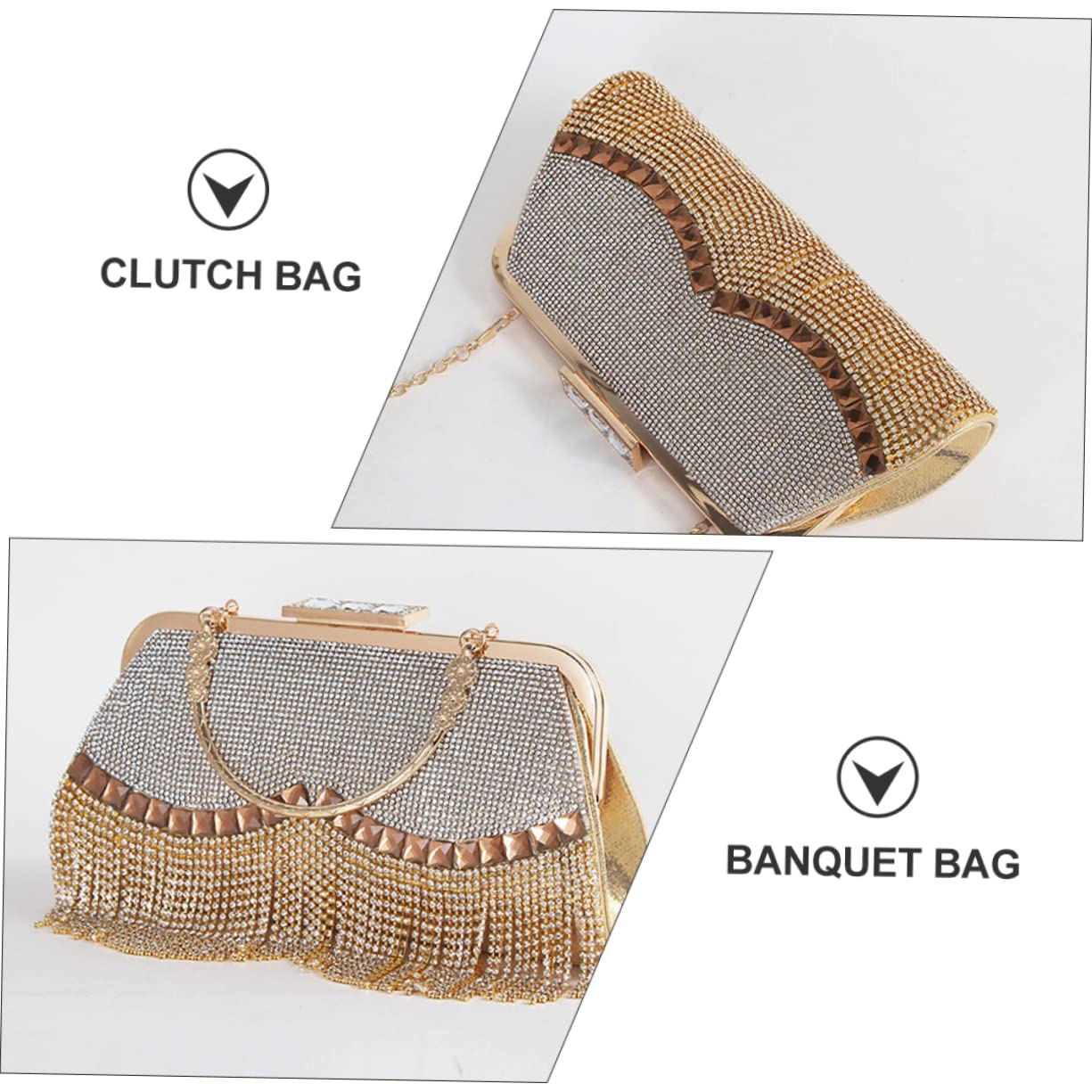 GALPADA Bolso Sobre Mujer Bolso De Mano Elegante Para Fiesta Almacenamiento Accesorio Fotos