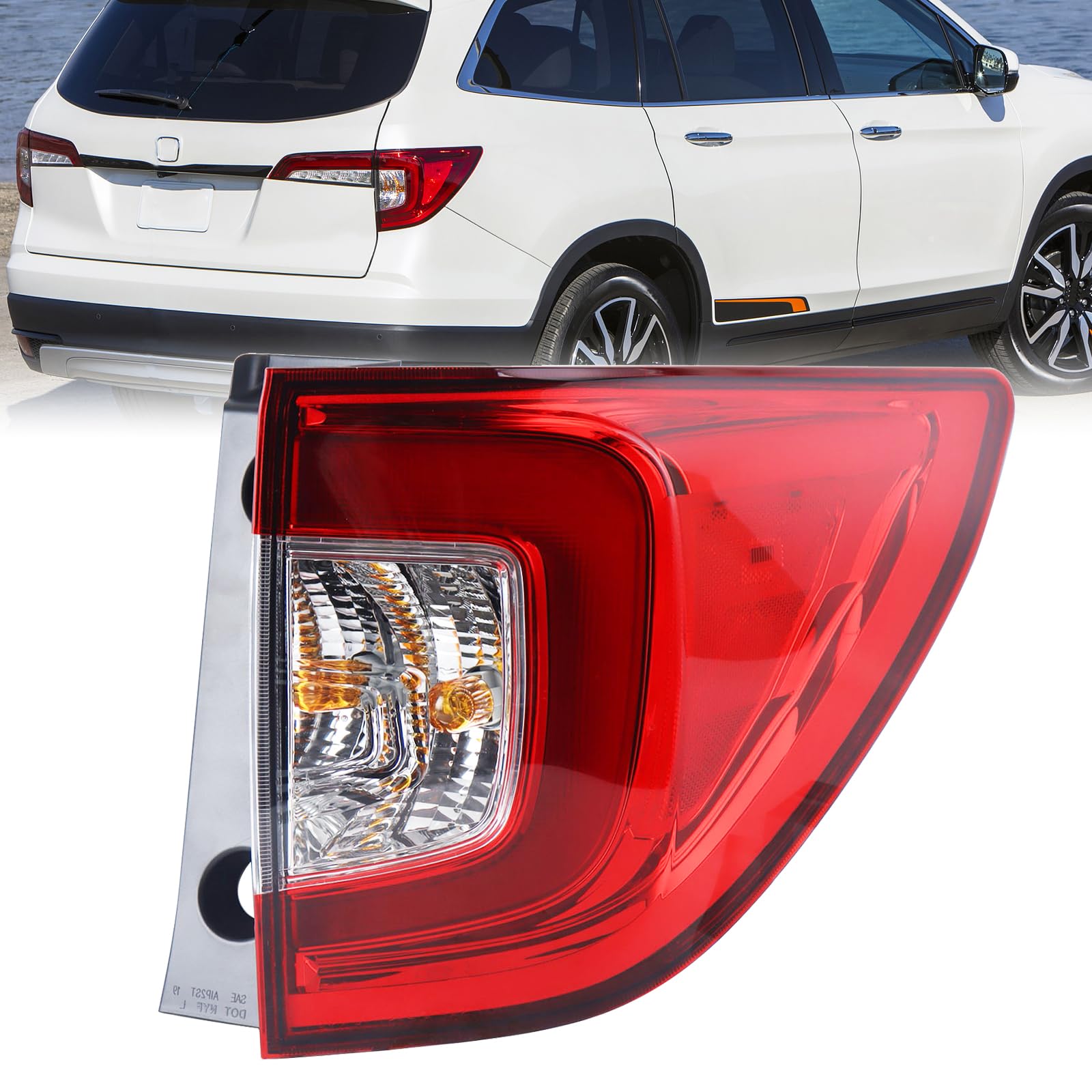 Amazon.com: KAMDKI Right Passenger Side Outer LED Tail Light Fit