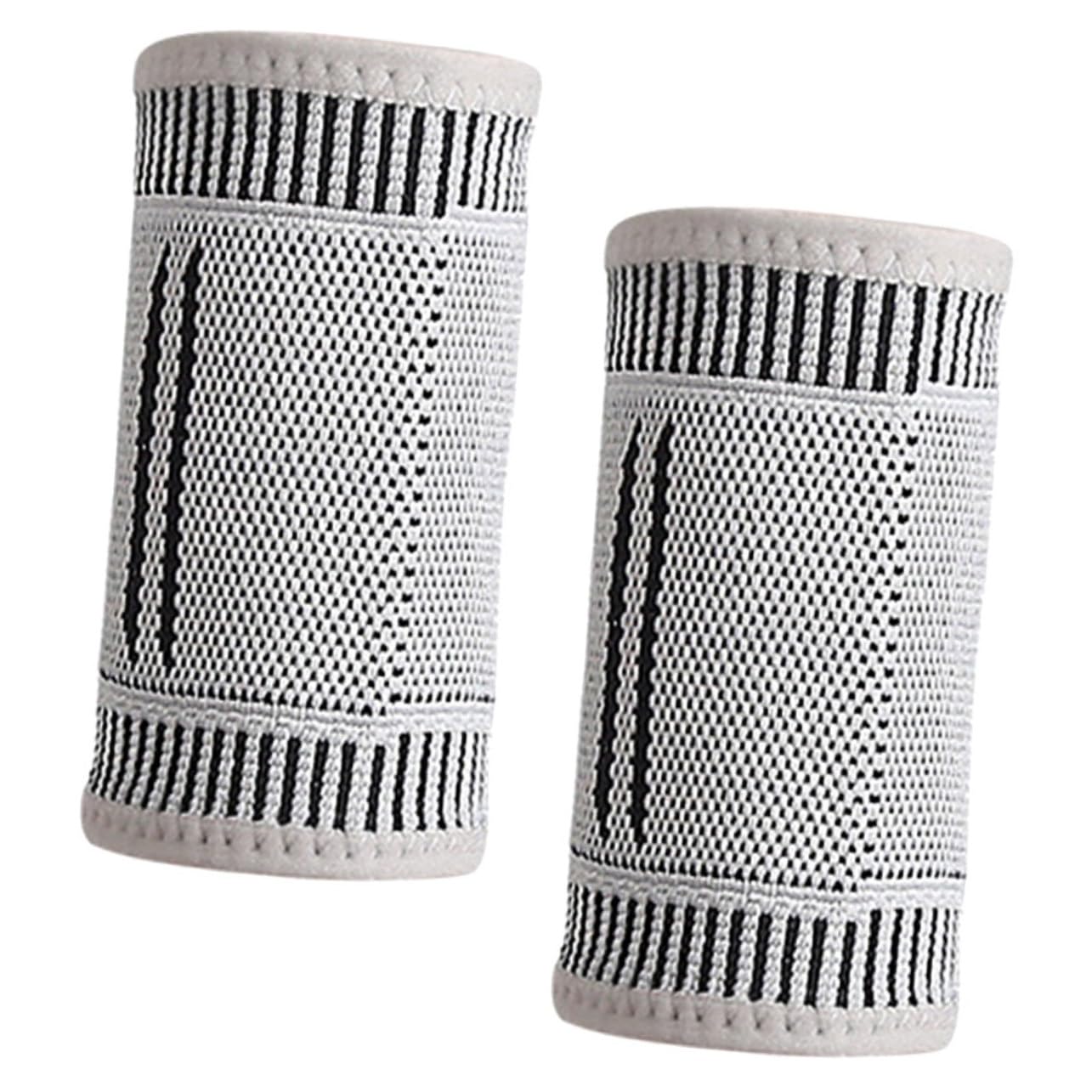 OSOLADY 1Pair Self Heating Wrist Support Brace Graphene Compression Wraps for Sports Relief and Joint Protection Lightweight Breathable Material