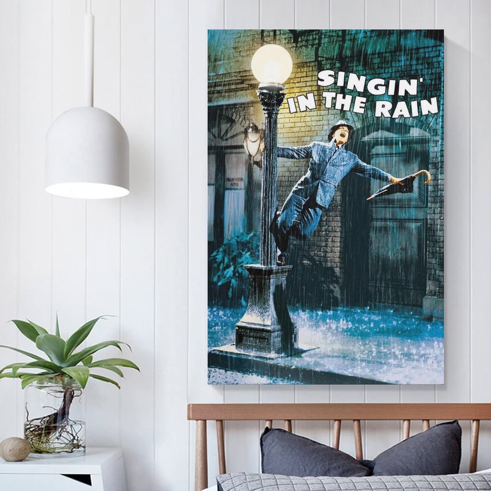 『Singin&#39; in the Rain』　蜜蝋画　絵画　イラスト　インテリア Singin' in the Rain』 蜜蝋画 絵画 イラスト インテリア Amazon