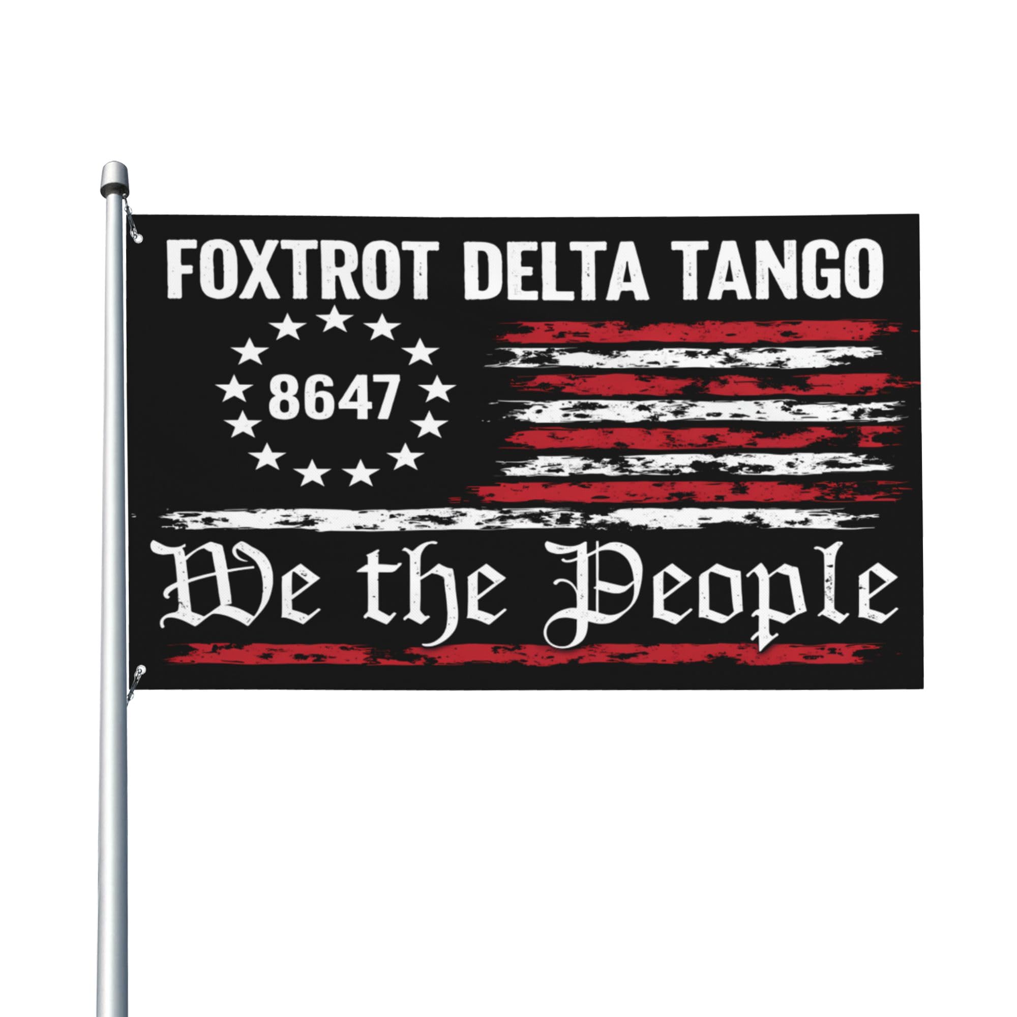 Amazon.com: FDT 8647 We The People Flag Foxtrot Delta Tango Garden