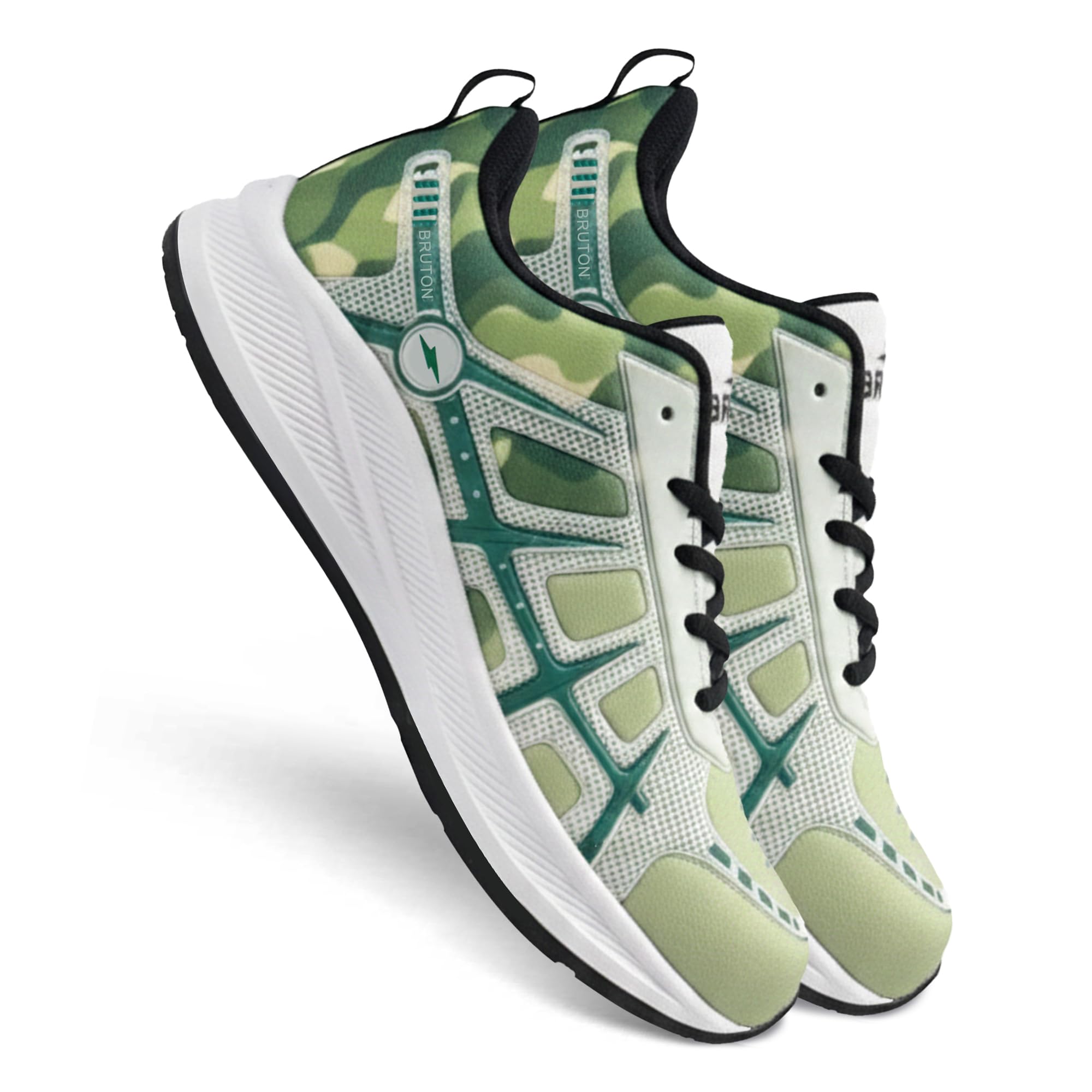 646 EVA Lite Running Sport Shoes for Men-Green-image-35