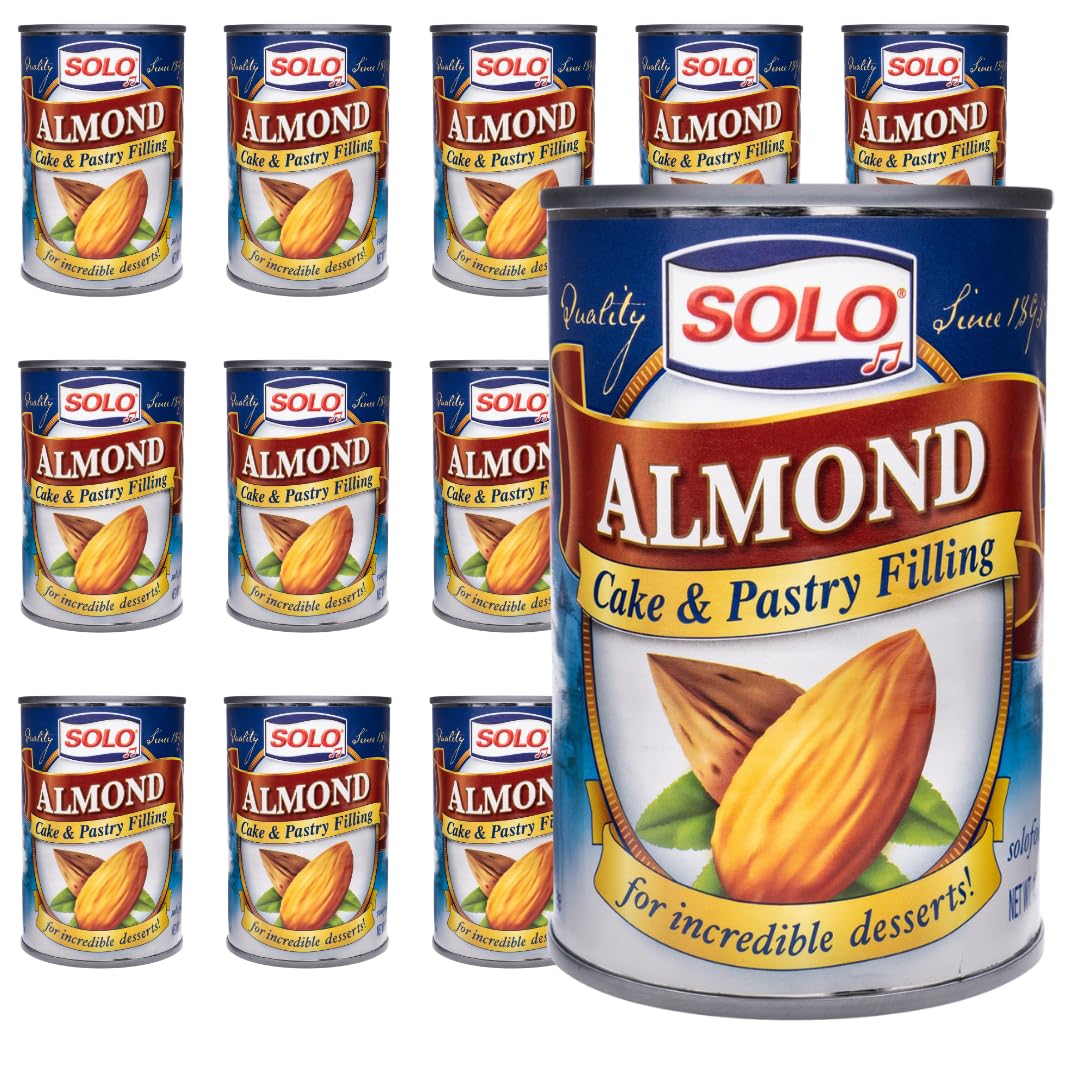 SOLO Cake and Pastry Filling, Almond, 12.5 Ounce (Pack of 12)