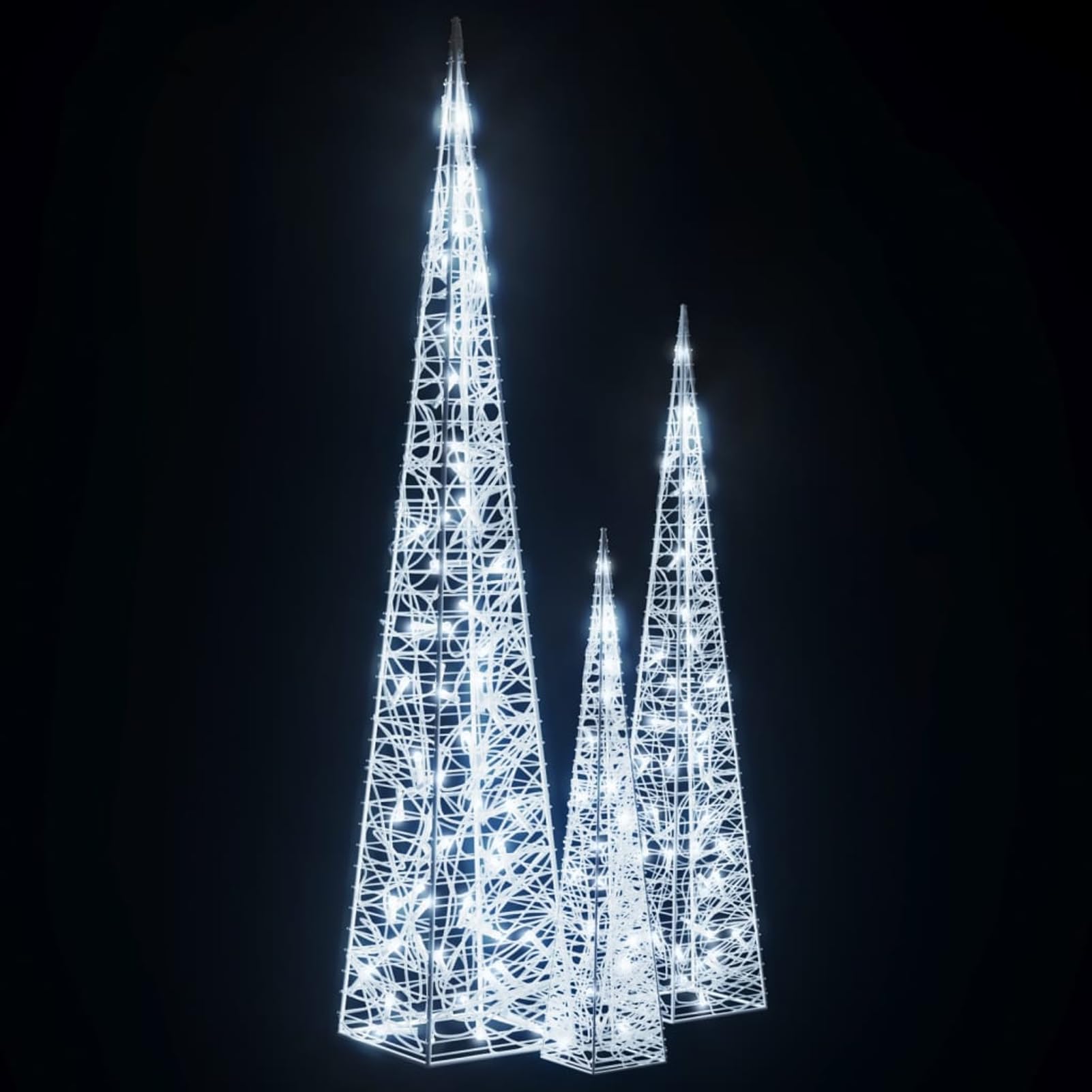 GecheerCono de luz LED Decorativo acrílico Blanco frío 60/90/120 cm