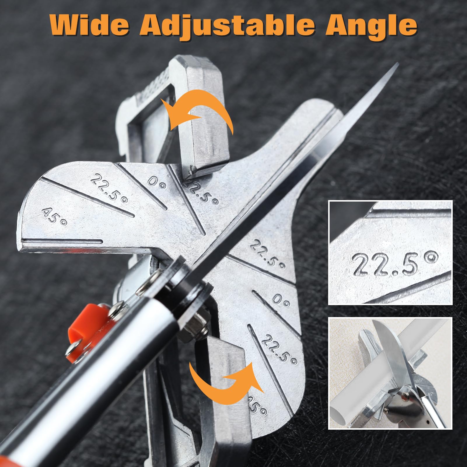 LEONTOOL Multi Angle Miter Shears for Angular Cutting Molding Quarter Round Cutting Tool 0-135 Degree Adjustable Angle Trim Shear Miter Cutter Hand Tools for Cutting Soft Wood Plastic - Image 3
