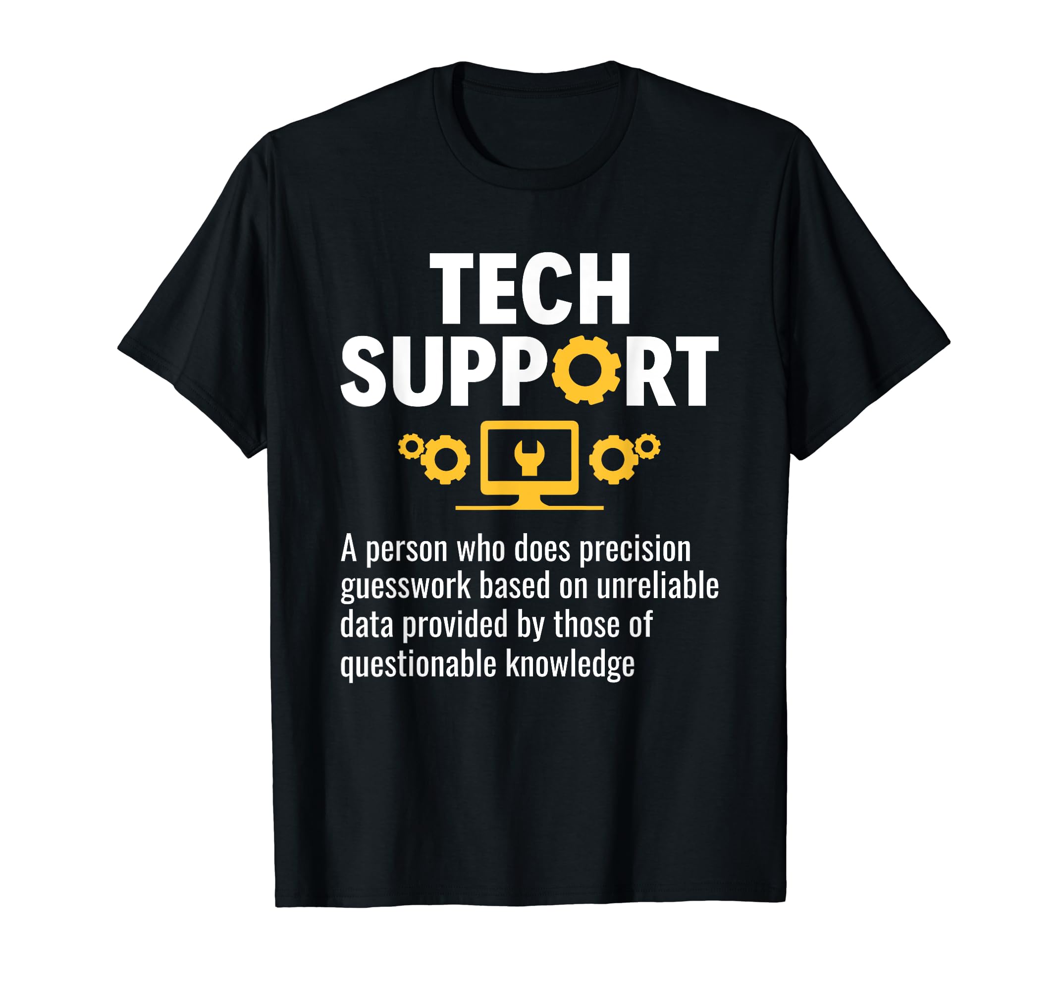 Funny Tech Support Computer Geek Sysadmin ApaprelFunny Tech Support Definition Sysadmin Tech Support Nerd T-Shirt