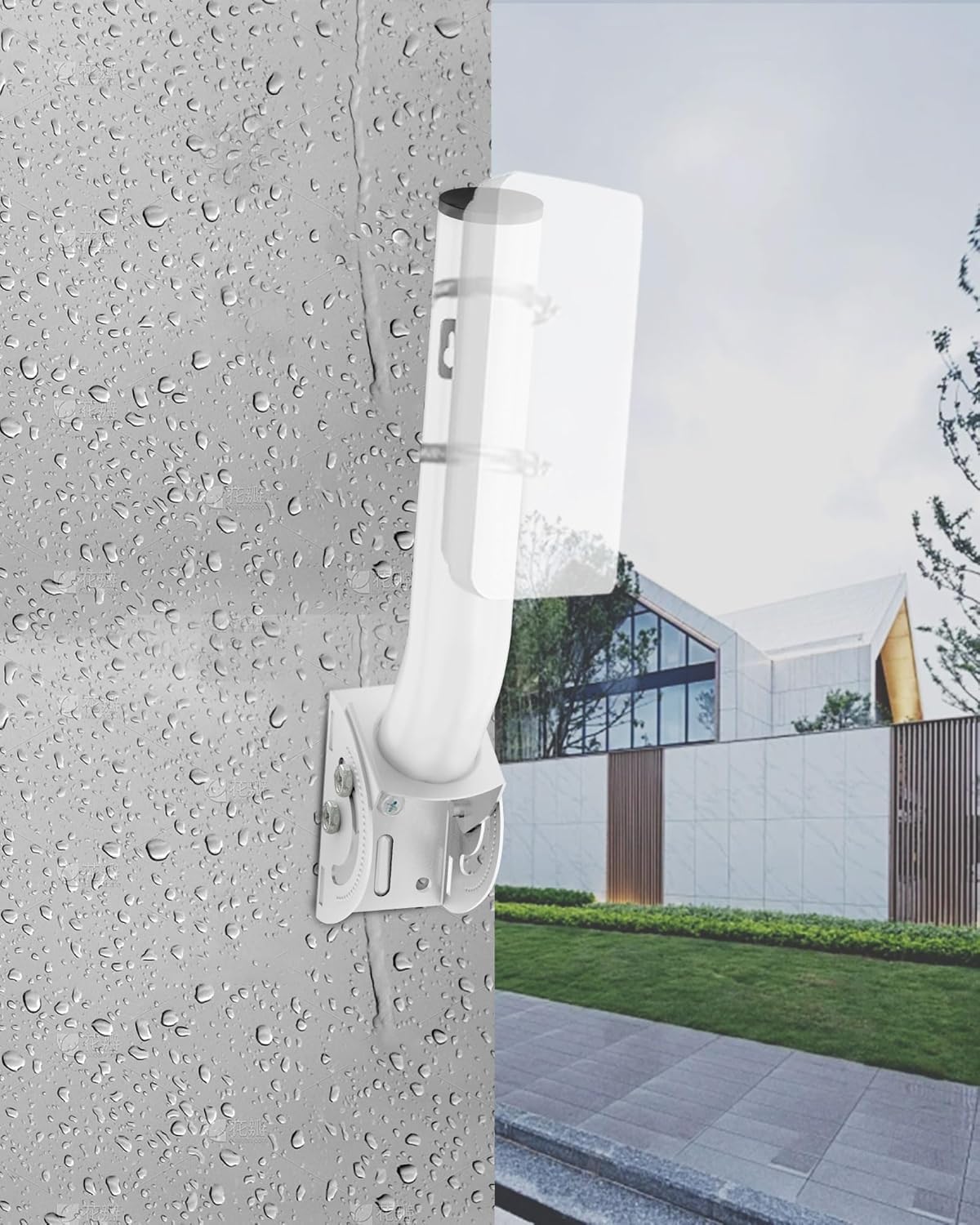 Staffa Antenna,Palo Antenna TV Esterno,13 Pollici,Resistente al Vento e alla Pioggia,Supporto per Client Bridge CPE di Punto di Accesso Wireless,Confezione da 2