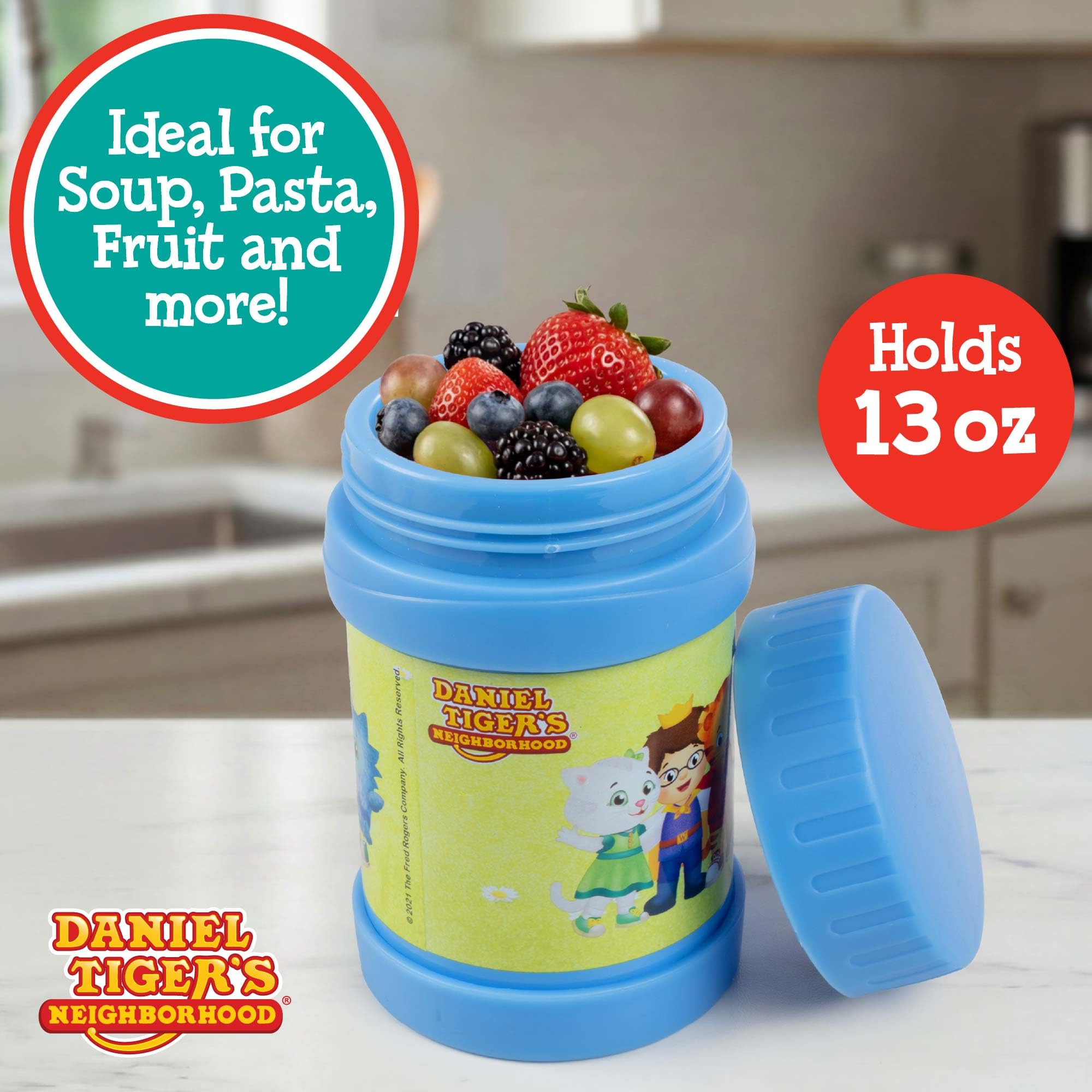 Amazon.com: Daniel Tiger's Neighborhood Stainless Steel 13 oz Food