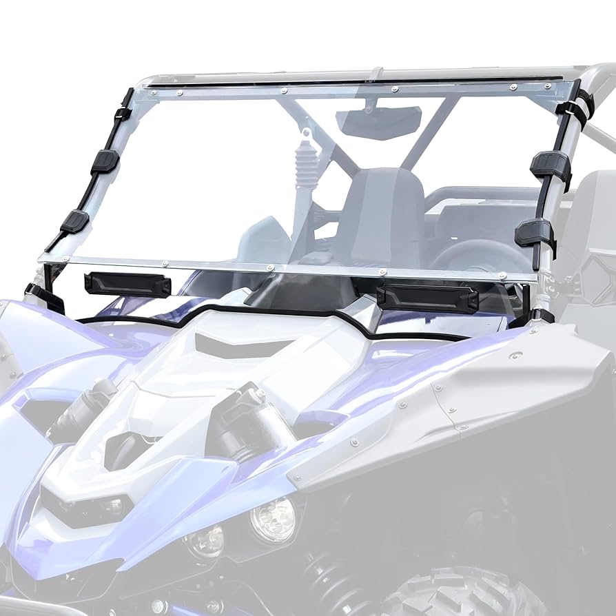 ワイルドウィリス Wildcat XX HARD COATED Half Windshield with Quick Straps