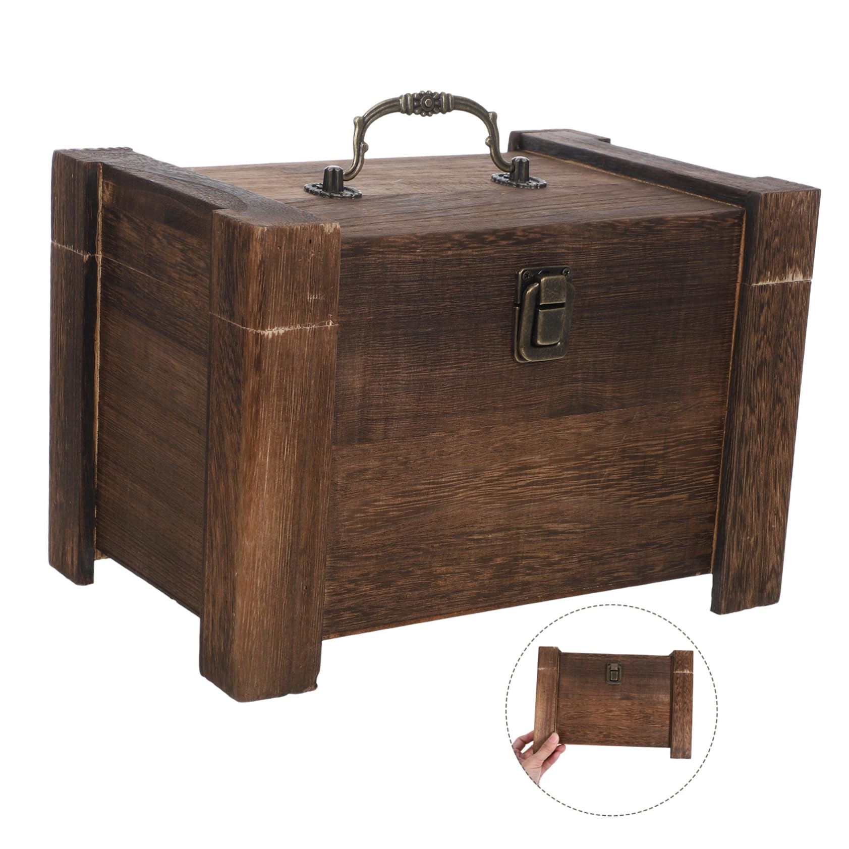 GLEAVI Caja de Té de Madera 24, 5x16, 5x17cm Color Coffee