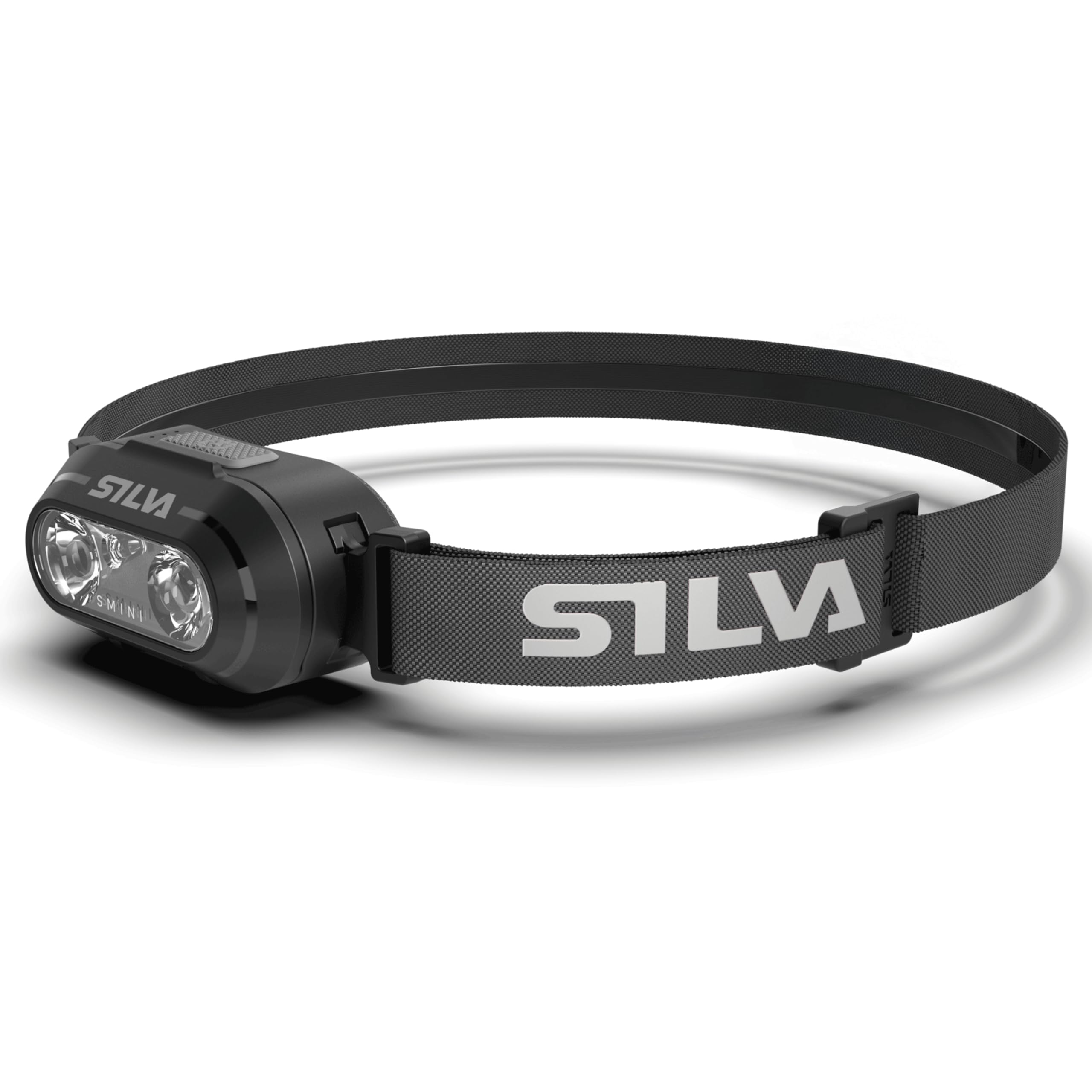 Silva Head Torch Battery Powered - Rechargeable USB-C - Smini LT - 44 Grams - 250 Lumen Head Lamp - 3 Brightness Levels - White and Red LEDs - Battery Indicator - for Running in Urban Areas & Outdoor