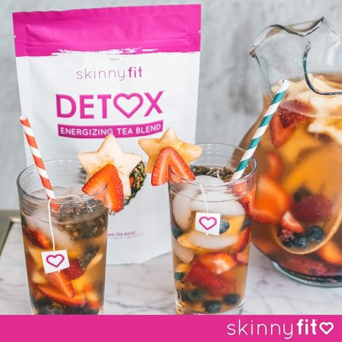 Miniatura 3 de SkinnyFit Detox Tea: Cleanse w/All-Natural, Laxative-Free, Green Tea Leaves, Vegan, Gluten-Free, 28 Servings - Slimming Way to Release Toxins for