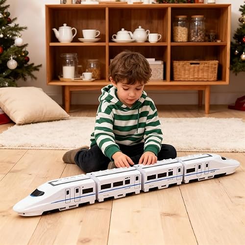 Miniatura 5 de Juguete inteligente de tren de cadena para niños, juguete de tren de cadena inteligente, divertido juego de aprendizaje con luces y sonidos,