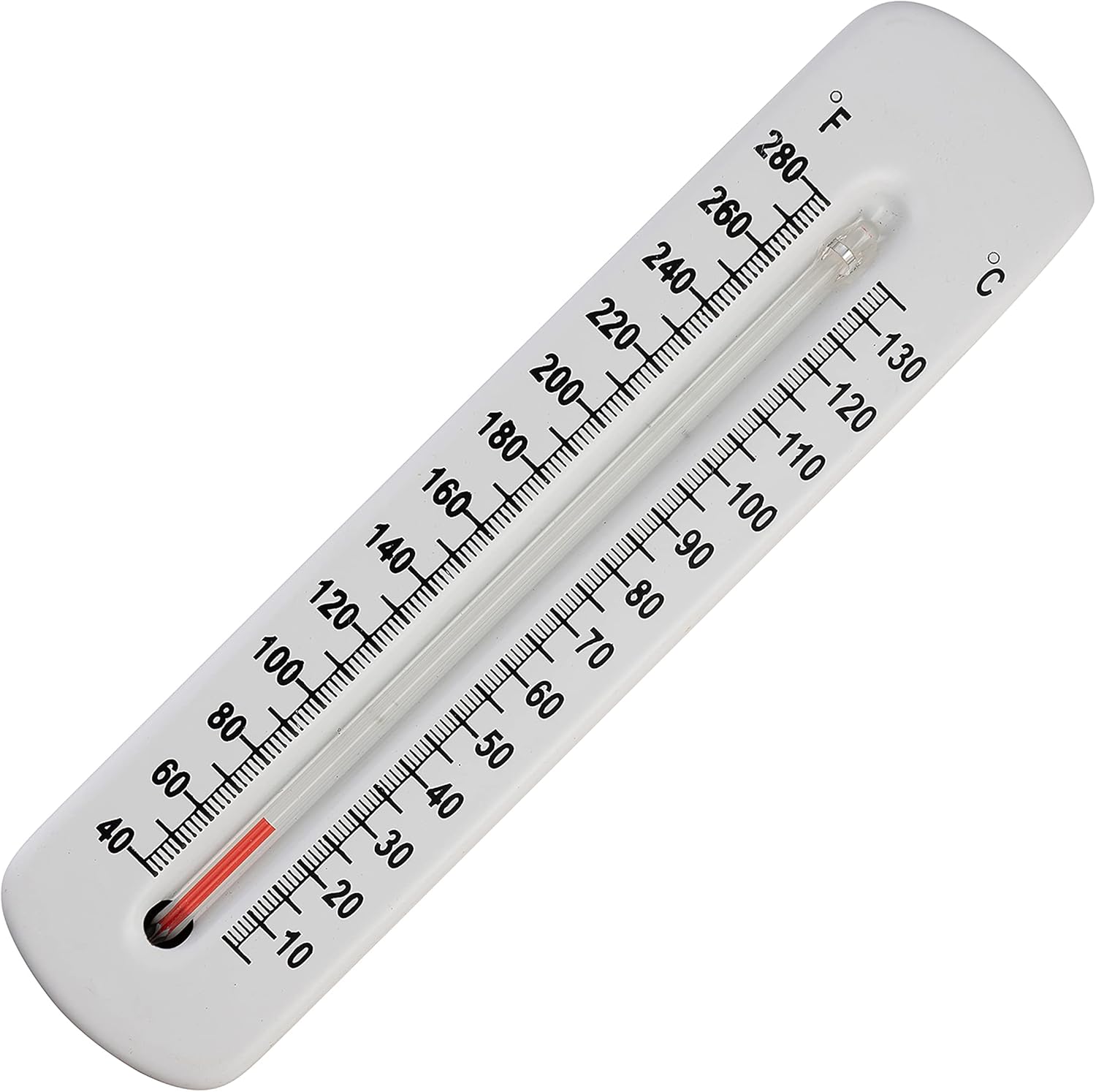 SP Bel-Art, H-B DURAC Hot Water/Refrigerant Line Liquid-in-Glass Angled Thermometer; 5 to 120C (40 to 260F), Brass Well, Organic Liquid Fill (B60807-0000)