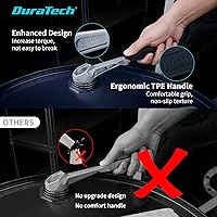 Vista 5 de DURATECH Aluminum Drum Wrench, 3-in-1 Bung Wrench, Barrel Opener Tool for Opening 10 15 20 30 55 Gallon Drum, Fits 2" and 3/4" Plastic Bung Cap