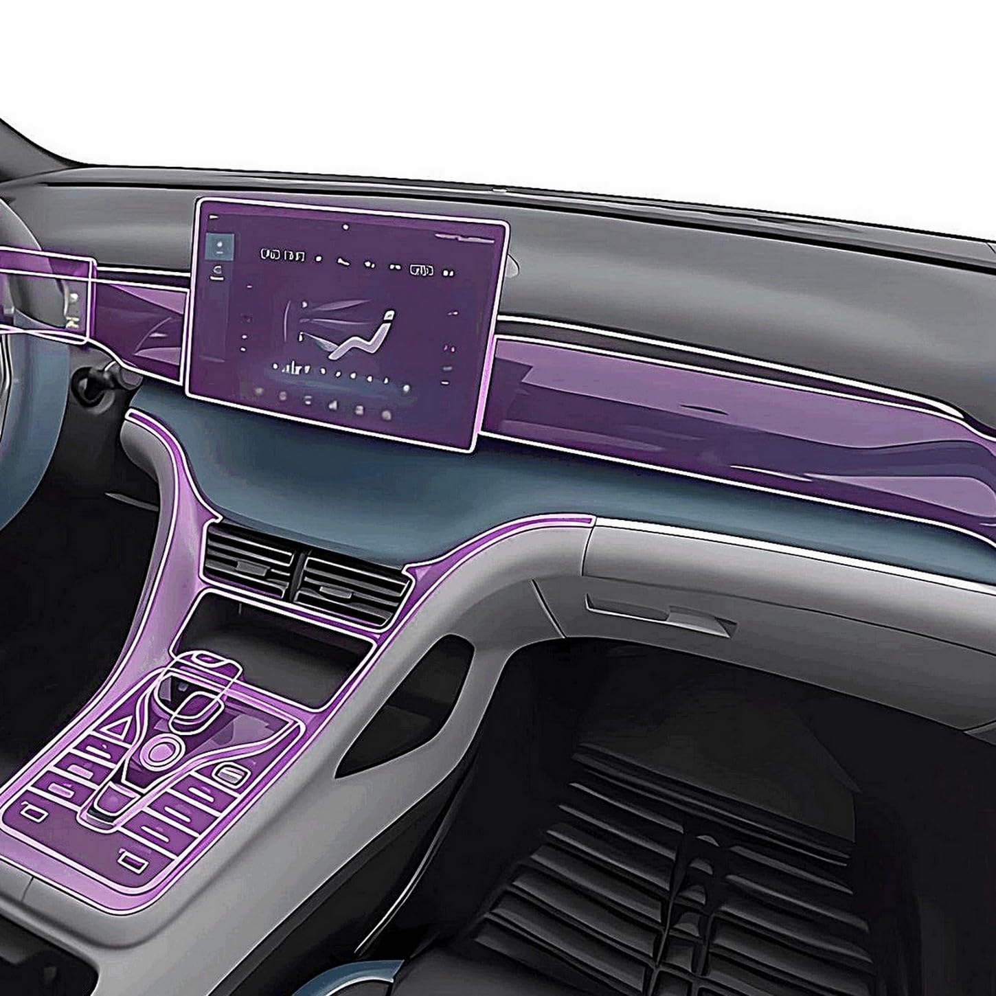 Película protectora de TPU transparente de alta fidelidad para BYD Song Pro