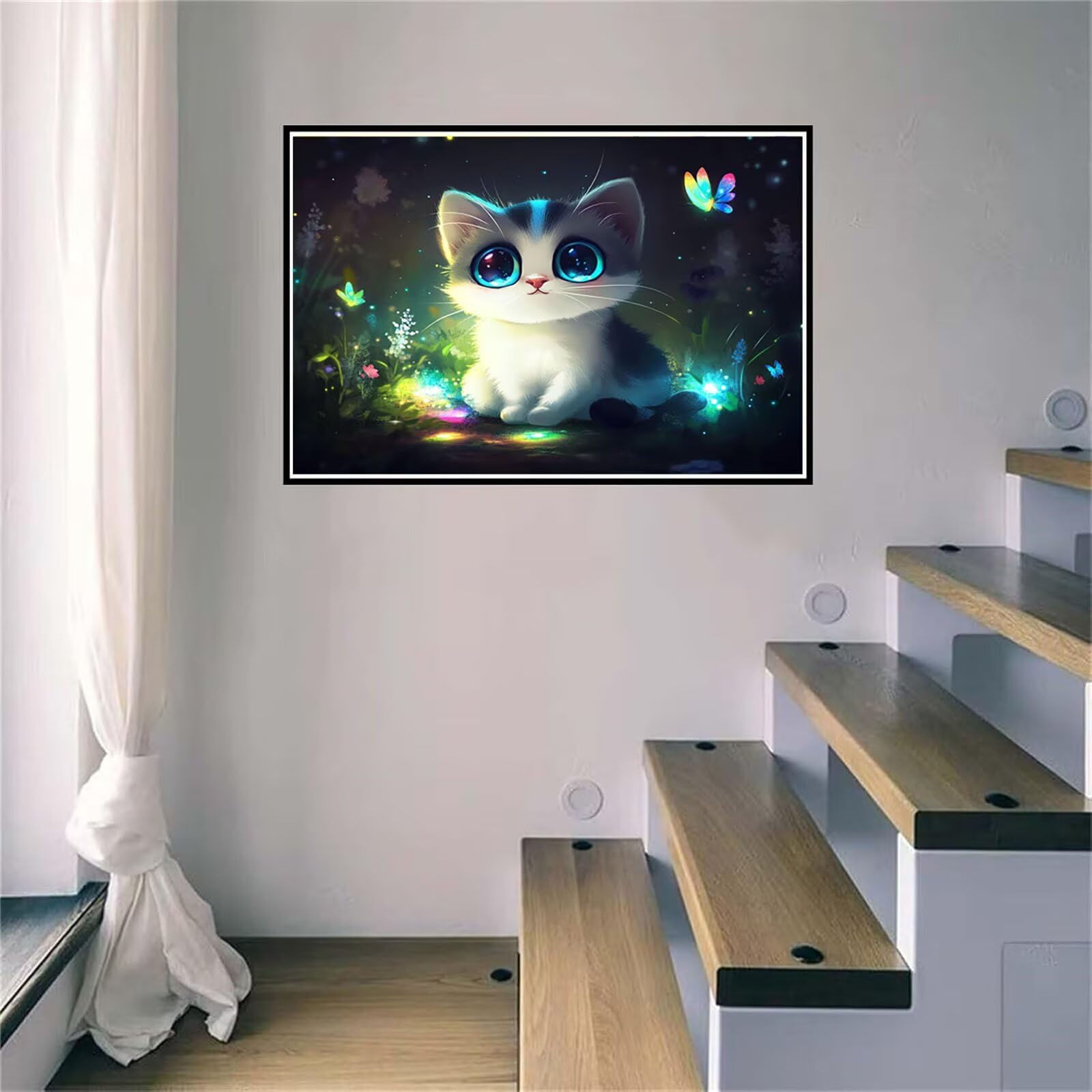 Zestawy do sztuki diamentowej dla dorosłych, 5D diamentowy obraz Dream Crystal Arts and Crafts dla dorosłych, haft krzyżykowy, cekiny, klejnoty, obrazy artystyczne, malowanie kotów po numerach, do