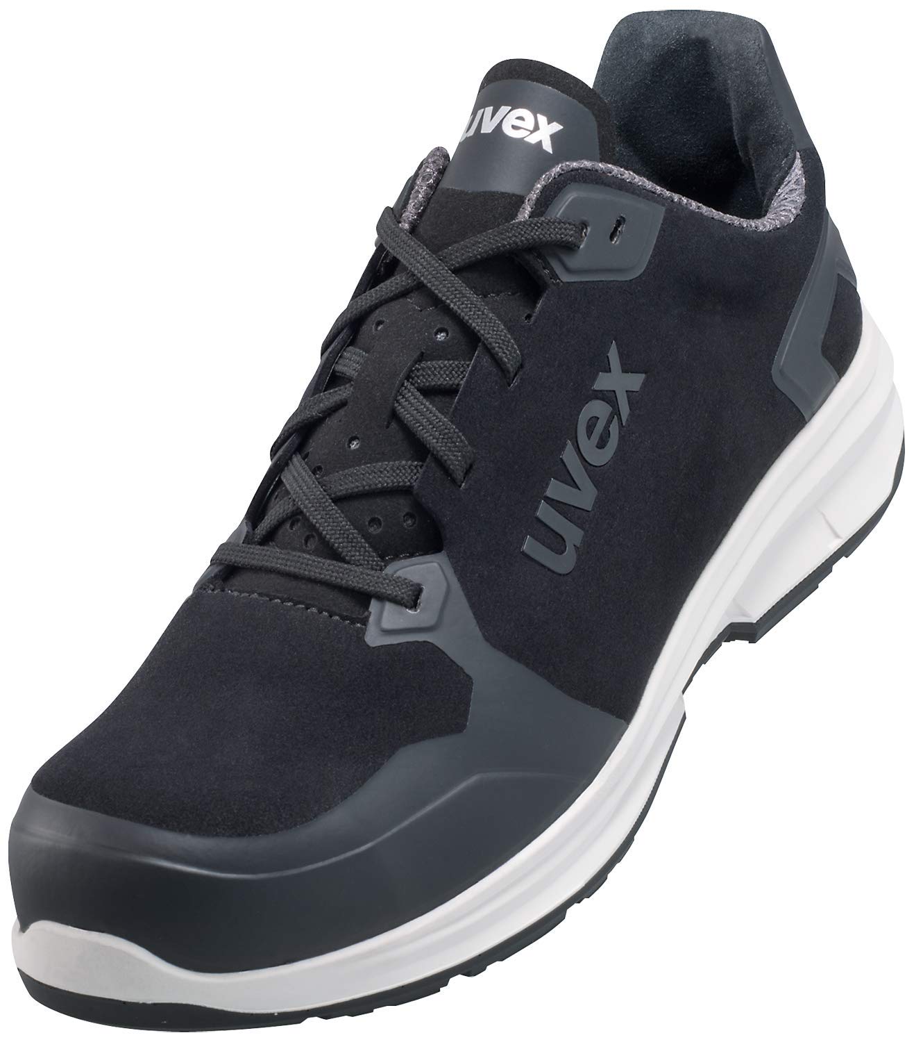 Uvex 1 Sport Scarpe da Lavoro Antinfortunistiche S3 SRC | Scarpa Antinfortunistica Bassa | Puntale Metal Free | Nero