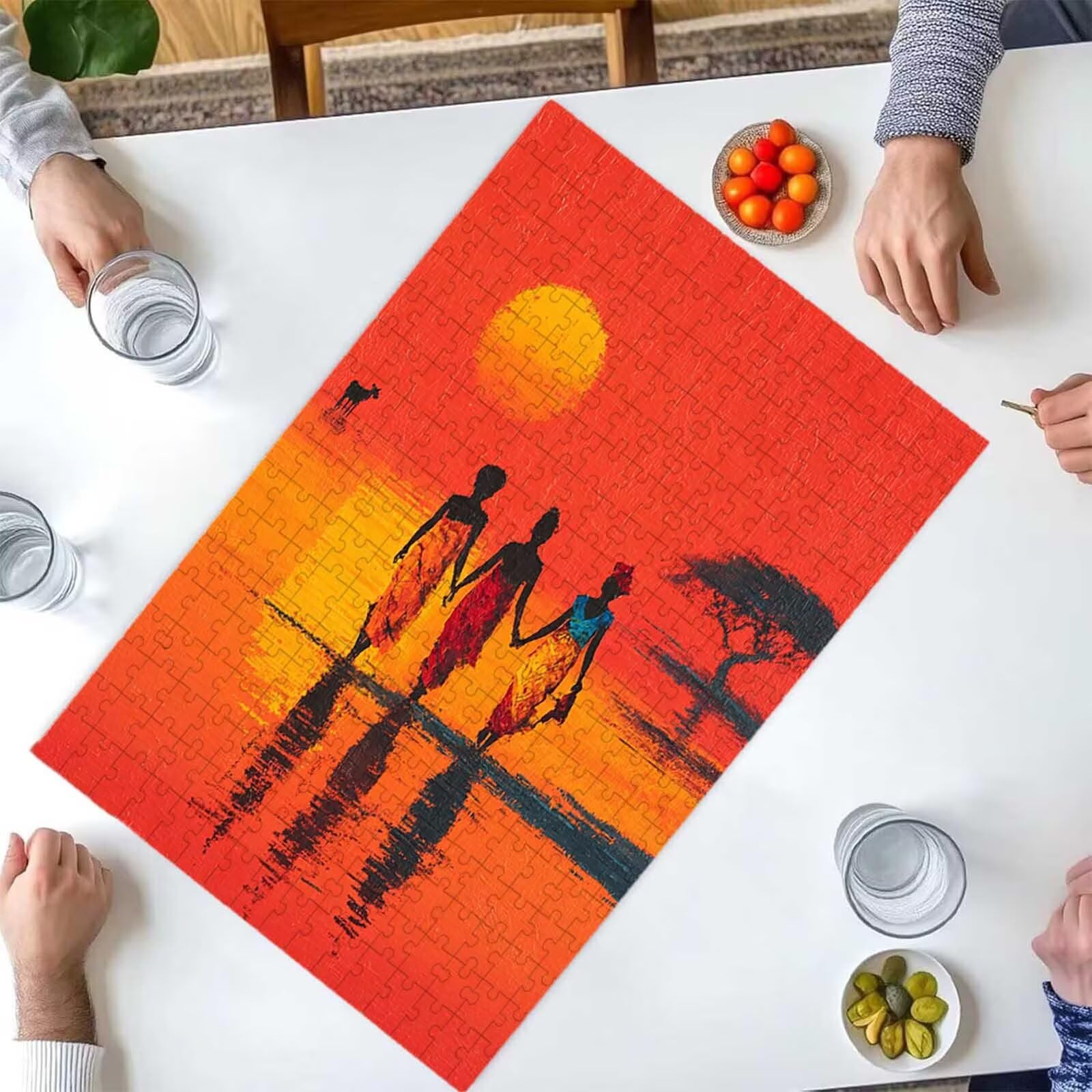 Puzzle dla dorosłych, 1500 kobiet, kwiaty, puzzle dla dorosłych, edukacyjna zabawa, wyzwanie, zabawka, 1500 elementów, jako prezent i dekoracja ścienna, 87 x 57 cm, PjY5791 F-4