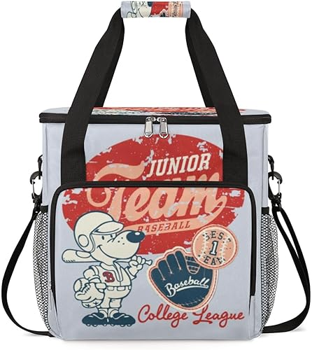 Bolsa de transporte para cafetera de diseño deportivo de béisbol para Keurig K-Mini o K-Mini Plus K-Cup Pods almacenamiento portátil cafetera bolsa