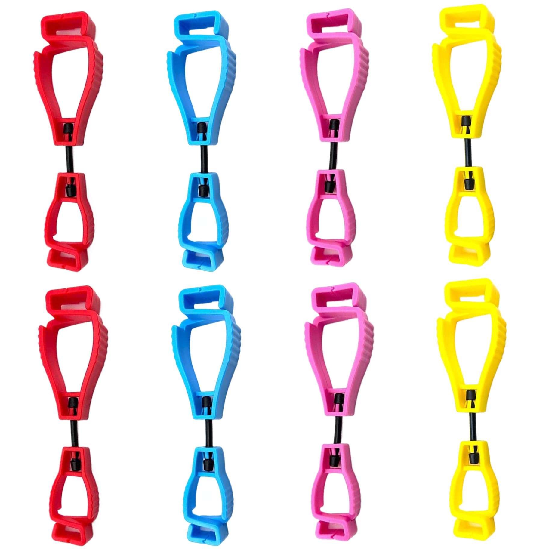 Clips separables de 4,9 x 1,3 x 0,7 pulgadas, soportes plásticos portátiles de guantes y sombreros