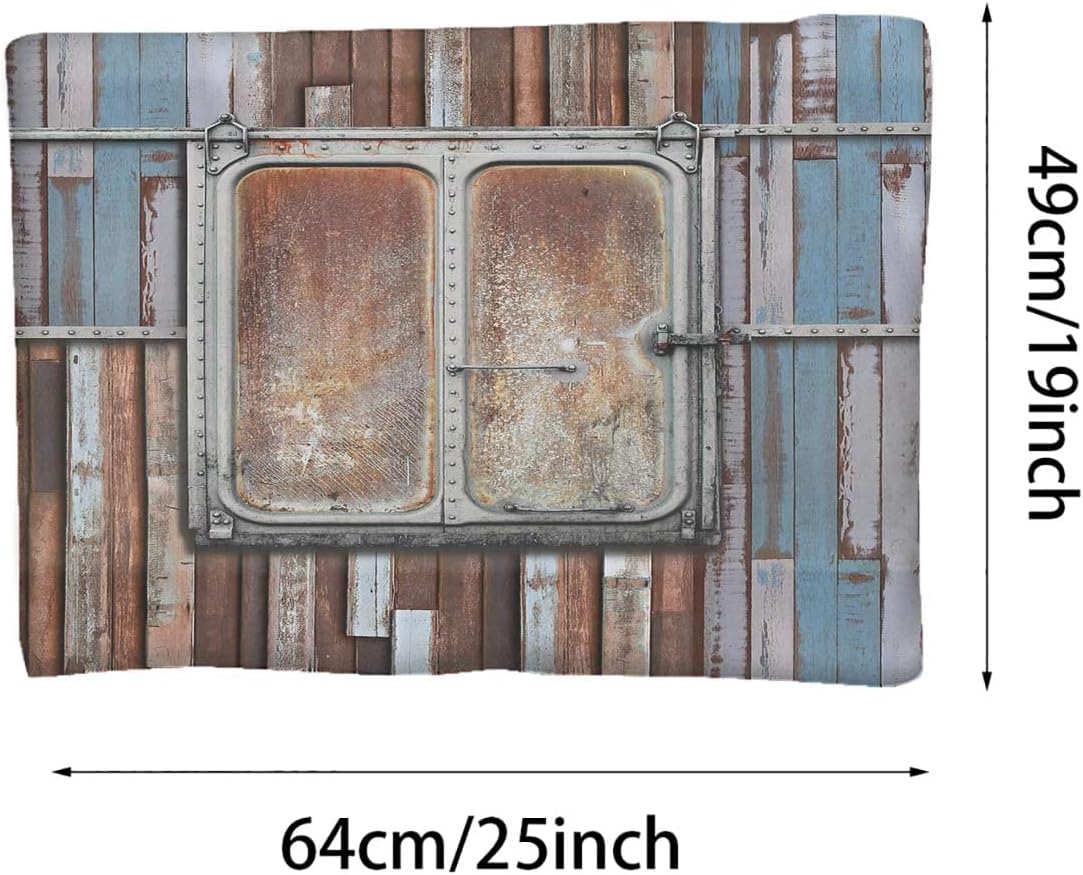 review Blue Brown and White Thermal Pet Mat Bed Liner Marine Planks with Old Rusty Ship Door Soft Flannel Thickened Pet Soft Fleece Pad Pet Bed Mat Rustic 19