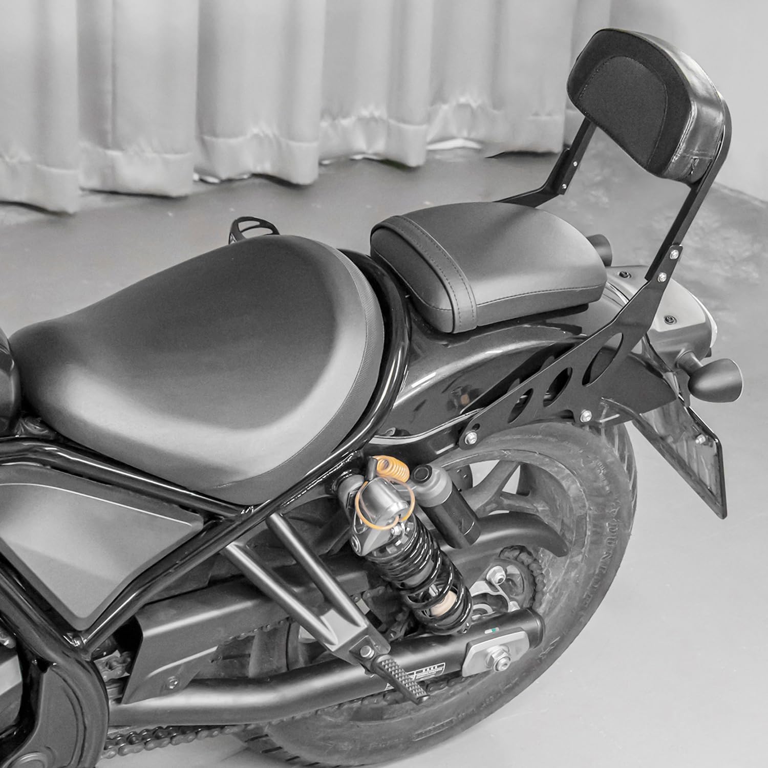 Motorcycle Detachable Sissy Bar Passenger Backrest Pad Fit for Rebel CMX 1100 2021-2026 Rear Back Rest Cushion Seat Pad Kit