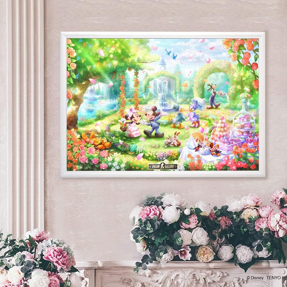 Disney Exclusive Wooden Puzzle Frame for 1000 Pieces, White (20 x 29 inches)