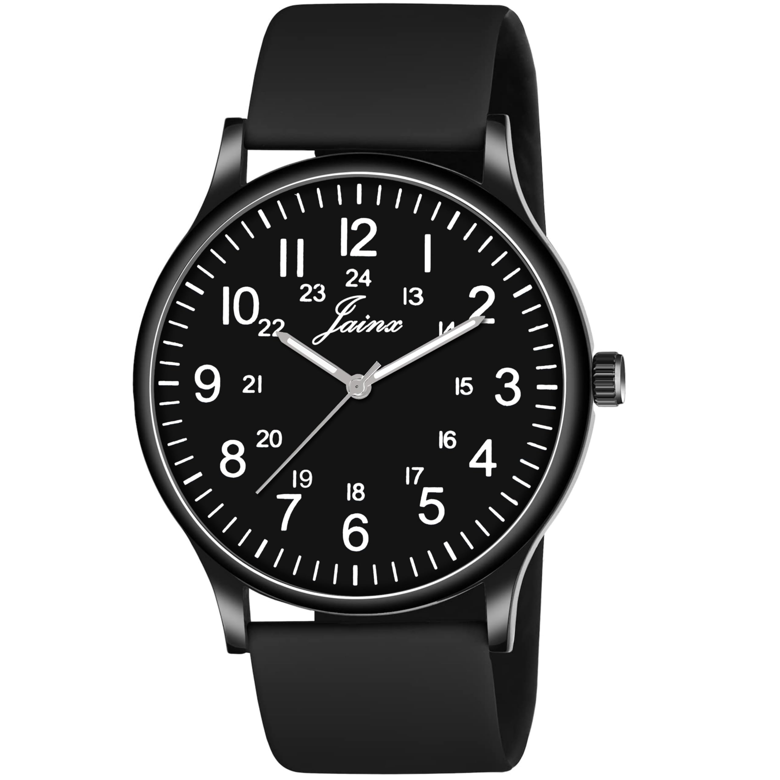 jainx Black Silicone Band Analog Watch - for Men JM7174 (B0D1MTWM69) Amazon Price History, Amazon Price Tracker