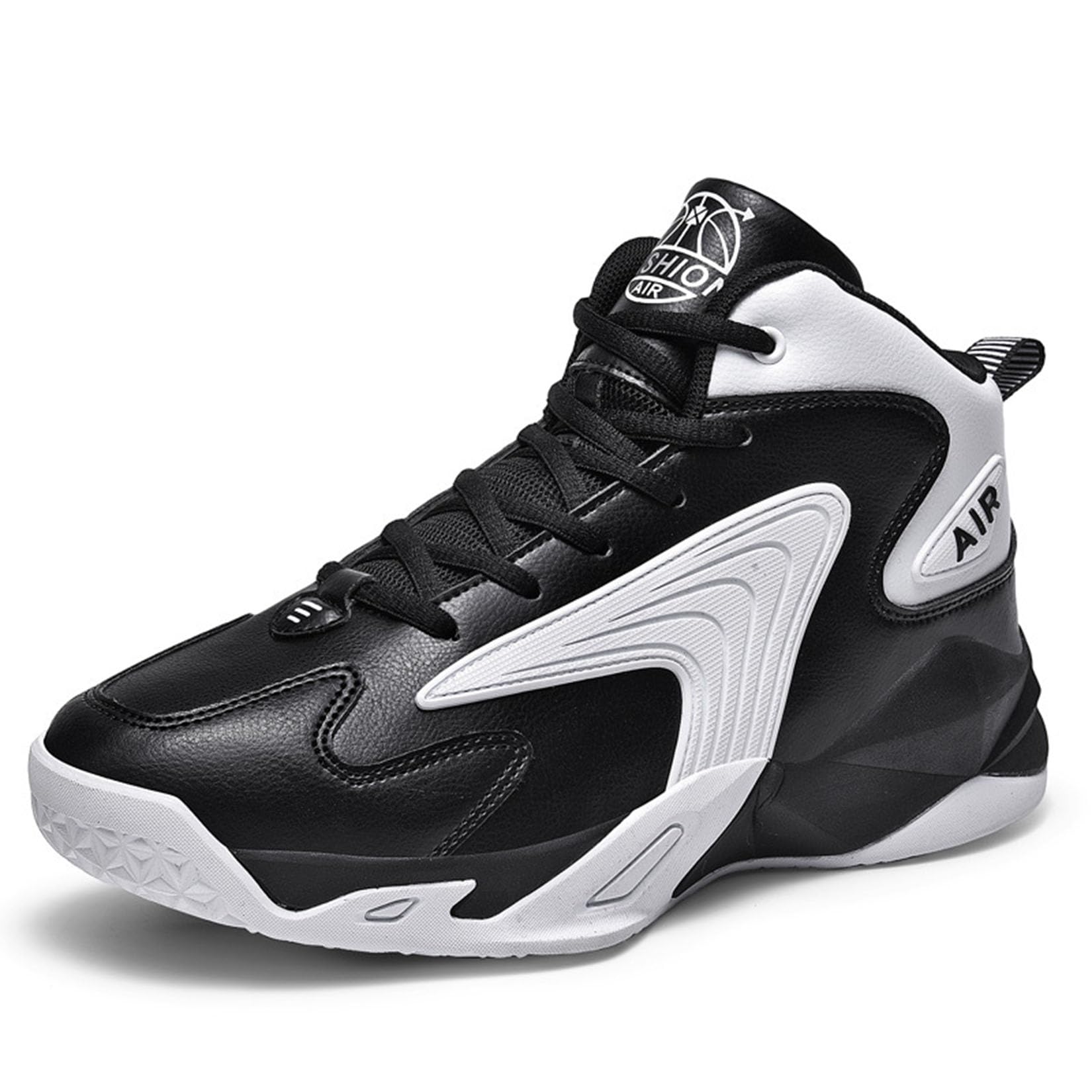 Scarpe da Basket alla Moda da Uomo, Scarpe Sportive Resistenti all'Usura All'aperto, Scarpe da Allenamento per Ragazzi(46 EU, Q1)