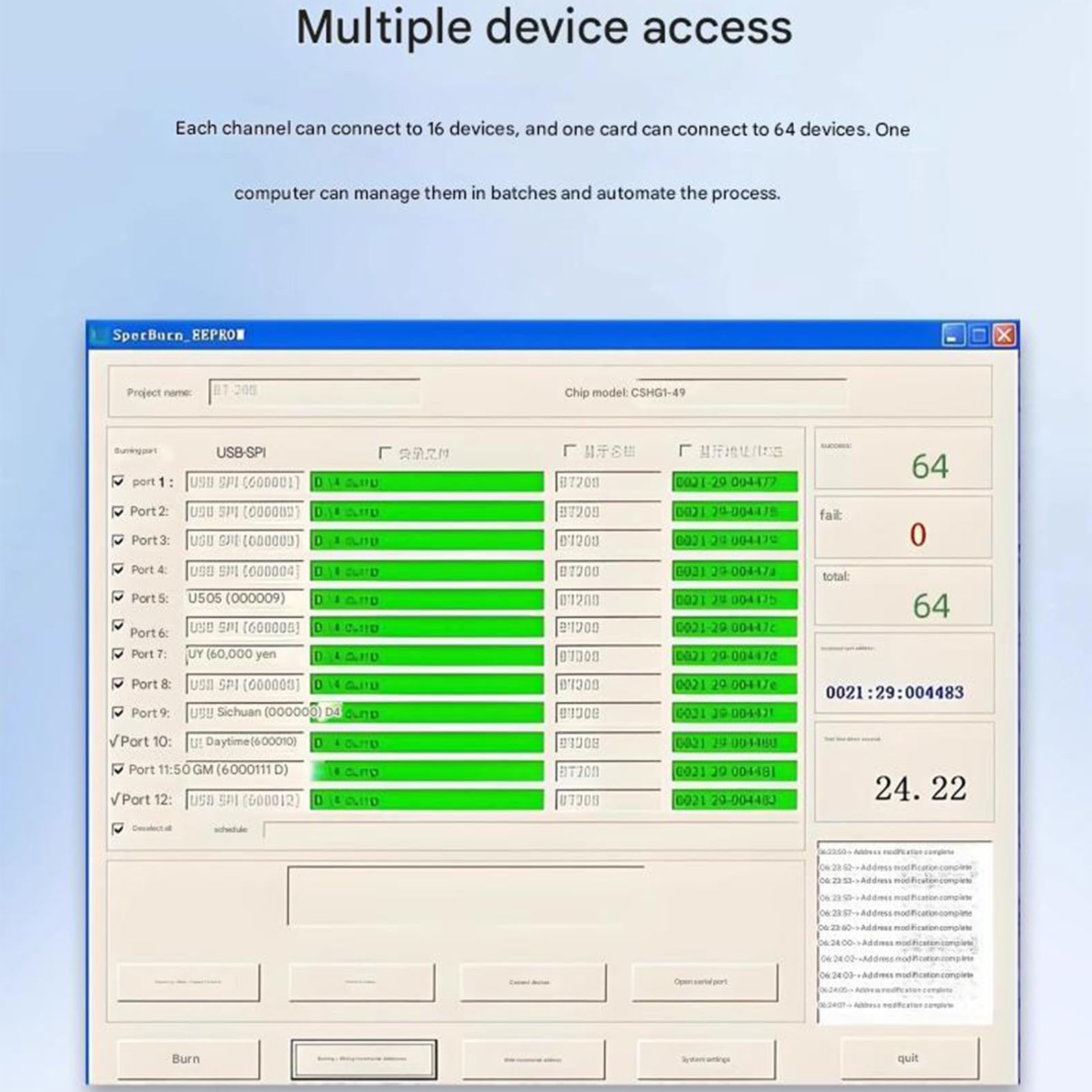 Slot PCIe 1X a 4 convertitori Porte USB 3.2 Gen1 velocità Trasmissione 5 Gbps per l ' espansione delle periferiche dei Computer Desktop