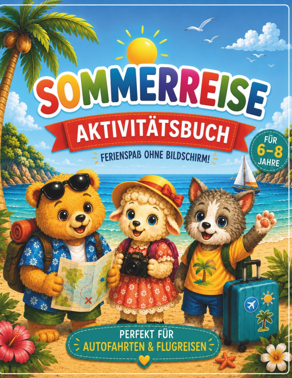 Sommerreise Aktivitätsbuch: Kreativer Reisespaß für kleine Entdecker