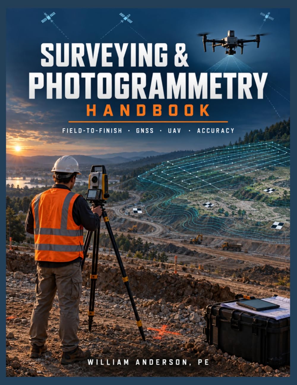 Surveying & Photogrammetry Handbook: Field-to-Finish Guide to GNSS, Total Stations, UAV Drone Mapping, GCPs, Orthomosaics, Point Clouds, Accuracy Checks, and CAD/GIS Deliverables