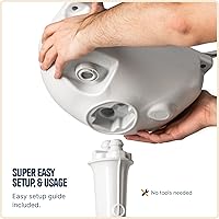 Vista 3 de Alpcour Fregadero portátil para acampar – Estación de higiene de viaje para interiores y exteriores con lavabo, grifo para correr, dispensador