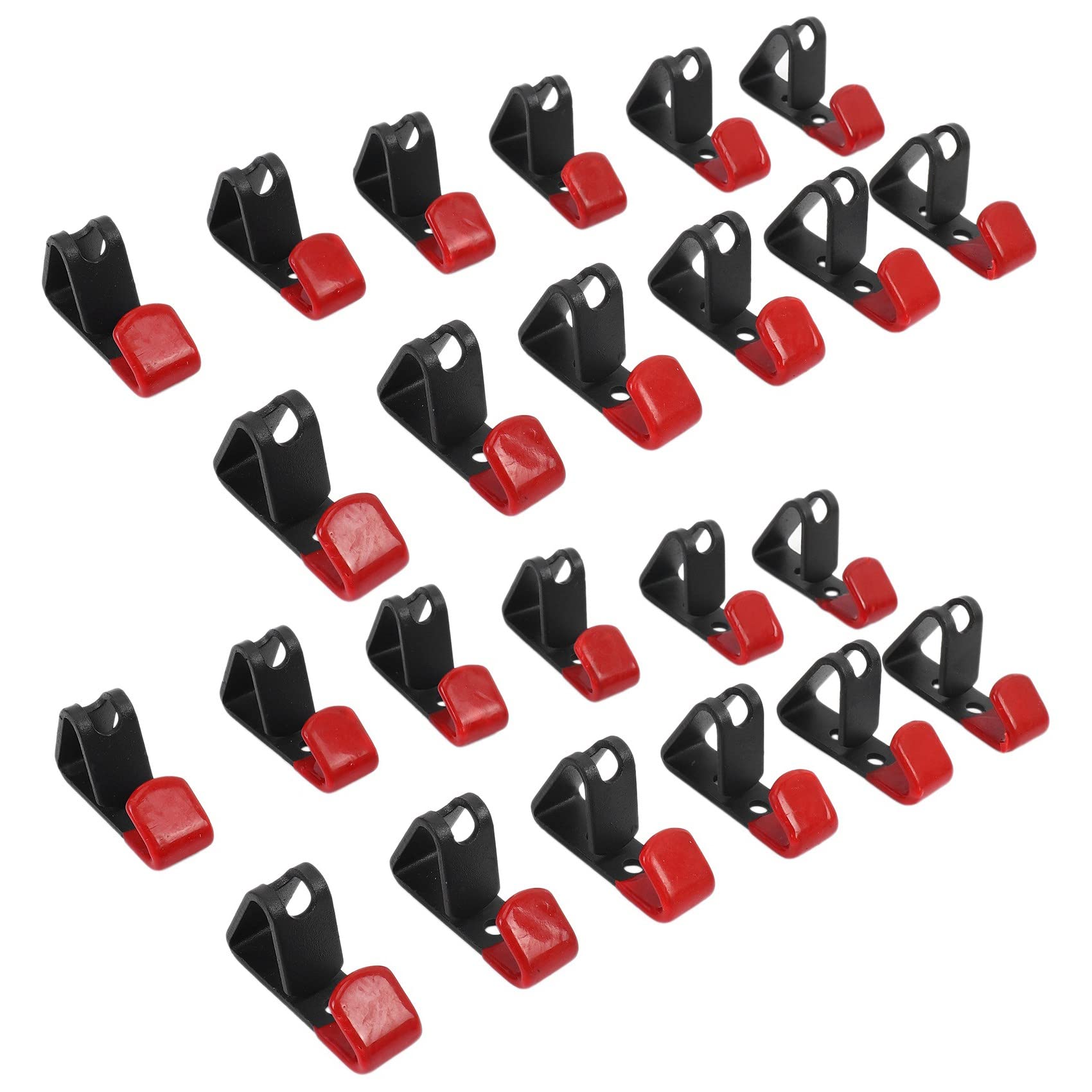 24 Piezas Cubo de Llanta de Rueda de NeumáTico Gancho de Metal Colgante Soporte de Metal Estante del Soporte de ExhibicióN de la Tienda Gancho de Carreras Montado en la Pared