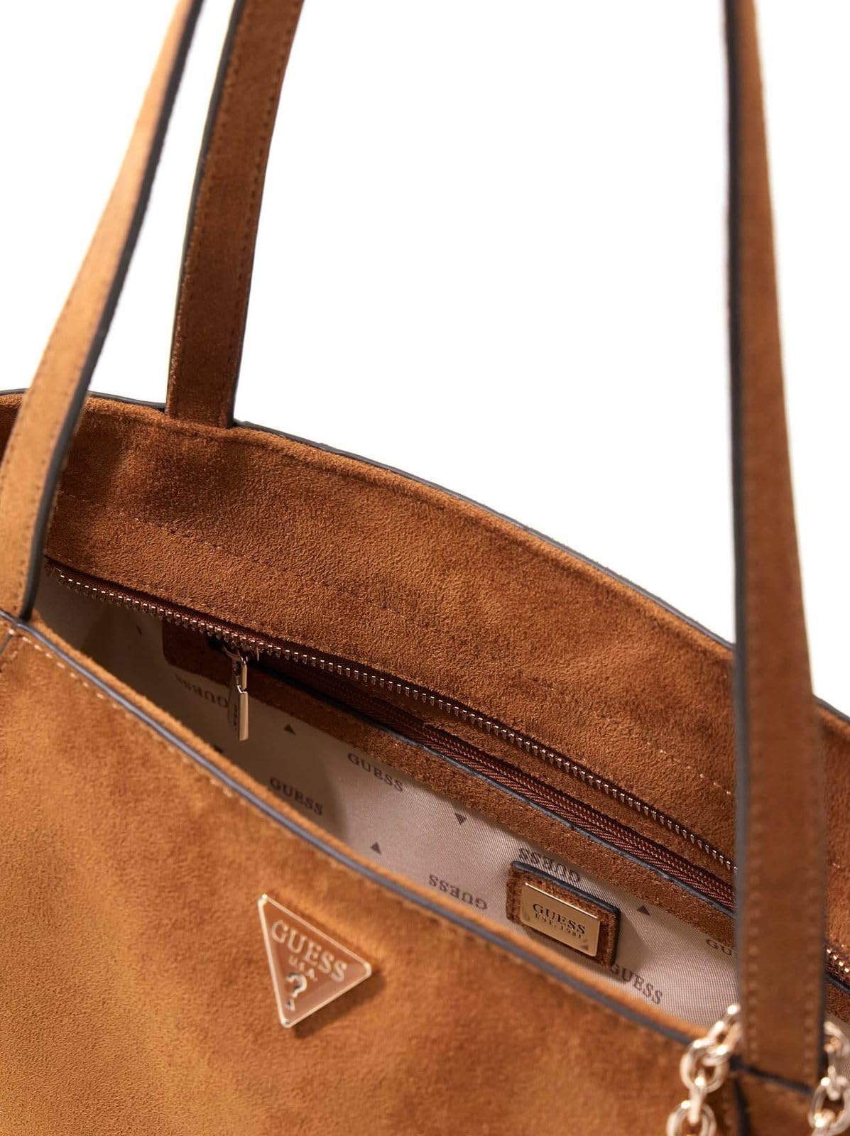 GUESS borsa a tracolla Devon Shoulder Bag Cognac marrone