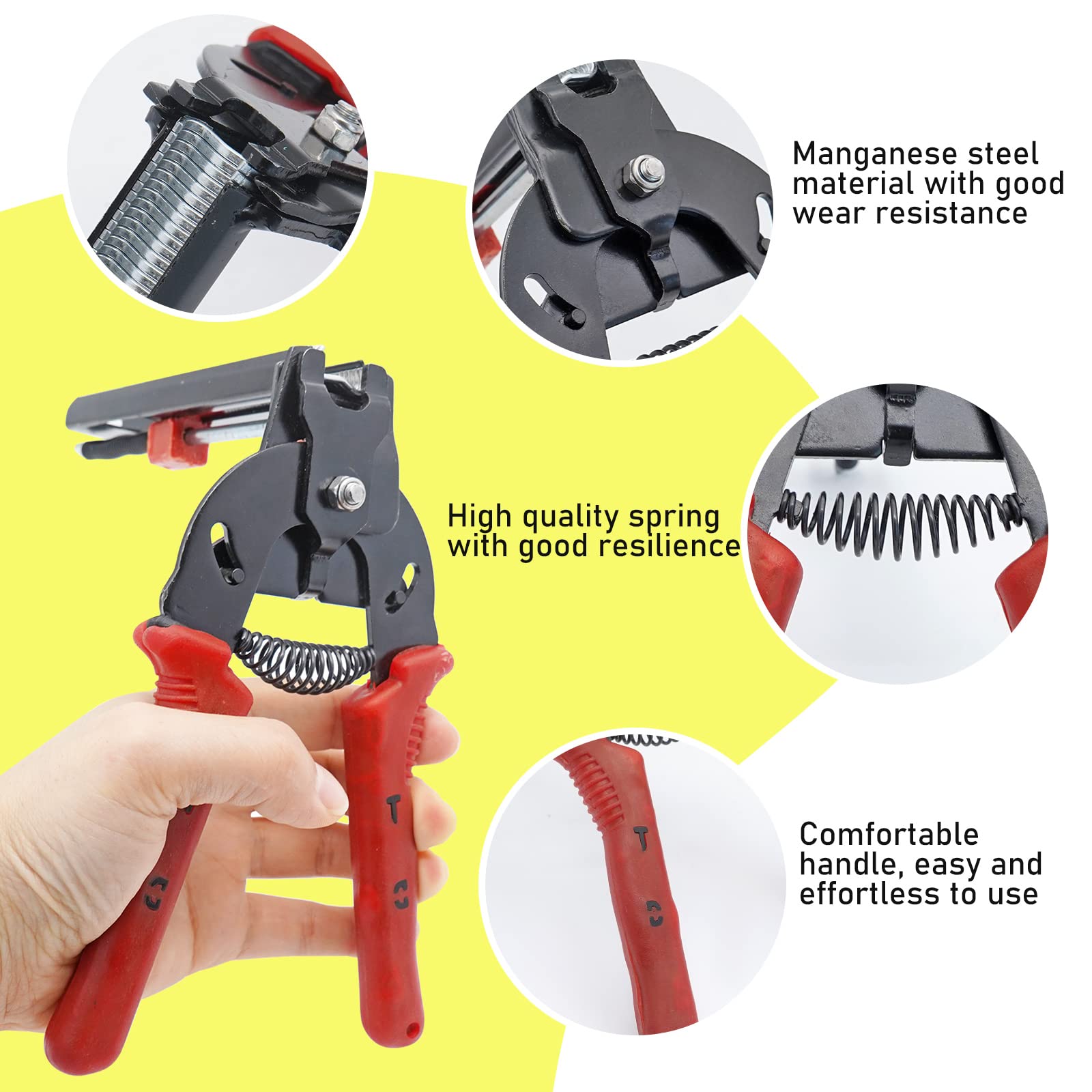 Kit Pinze Per Anelli Di Serraggio M Con 2400 Clip - Per Gabbie Animali E Recinzioni - Foto 2