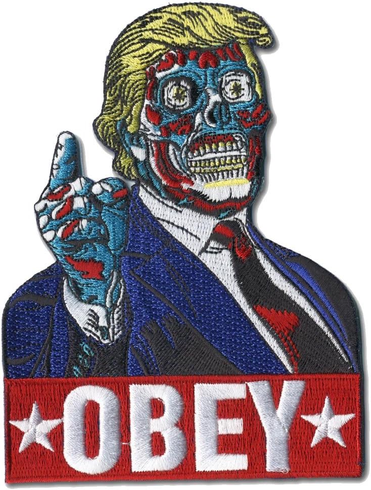 Mitch O'Connell Trump Obey Zombie Monster Patch Embroidered Iron On Applique