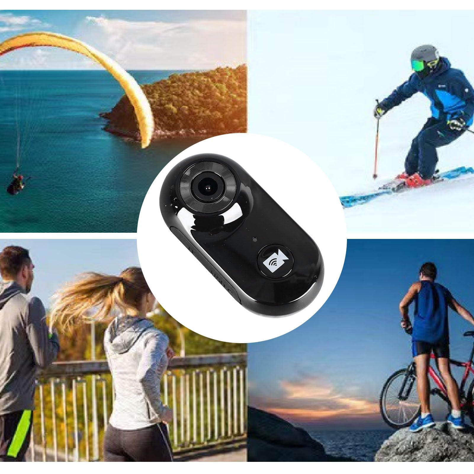 Cámara Mini Inalámbrica Tipo Pulgar 1080P – Grabación Continua 2 Horas, WiFi, OTG, Recargable USB-C, Ideal Para Deportes Y Seguridad