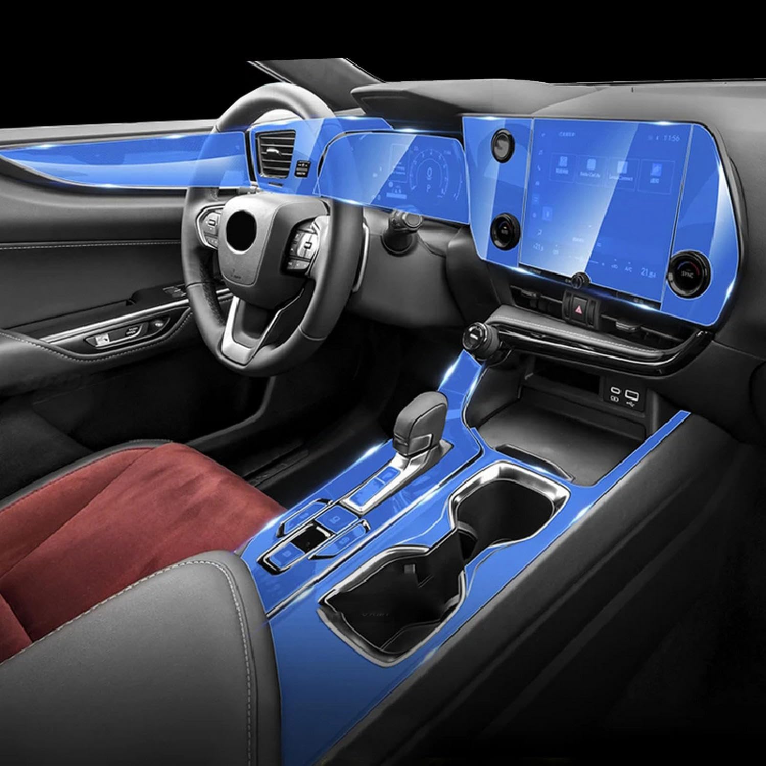 Film protecteur TPU intérieur de voiture pour voyager en Lexus NX