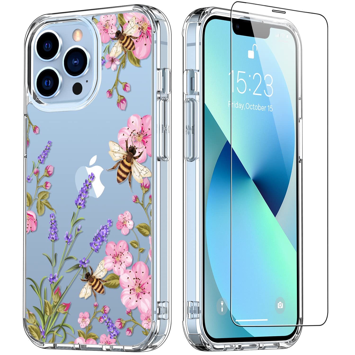 LUHOURI IPhone 17 Case With Screen Protector - Clear Acrylic, MagSafe, Cute Ghost Design