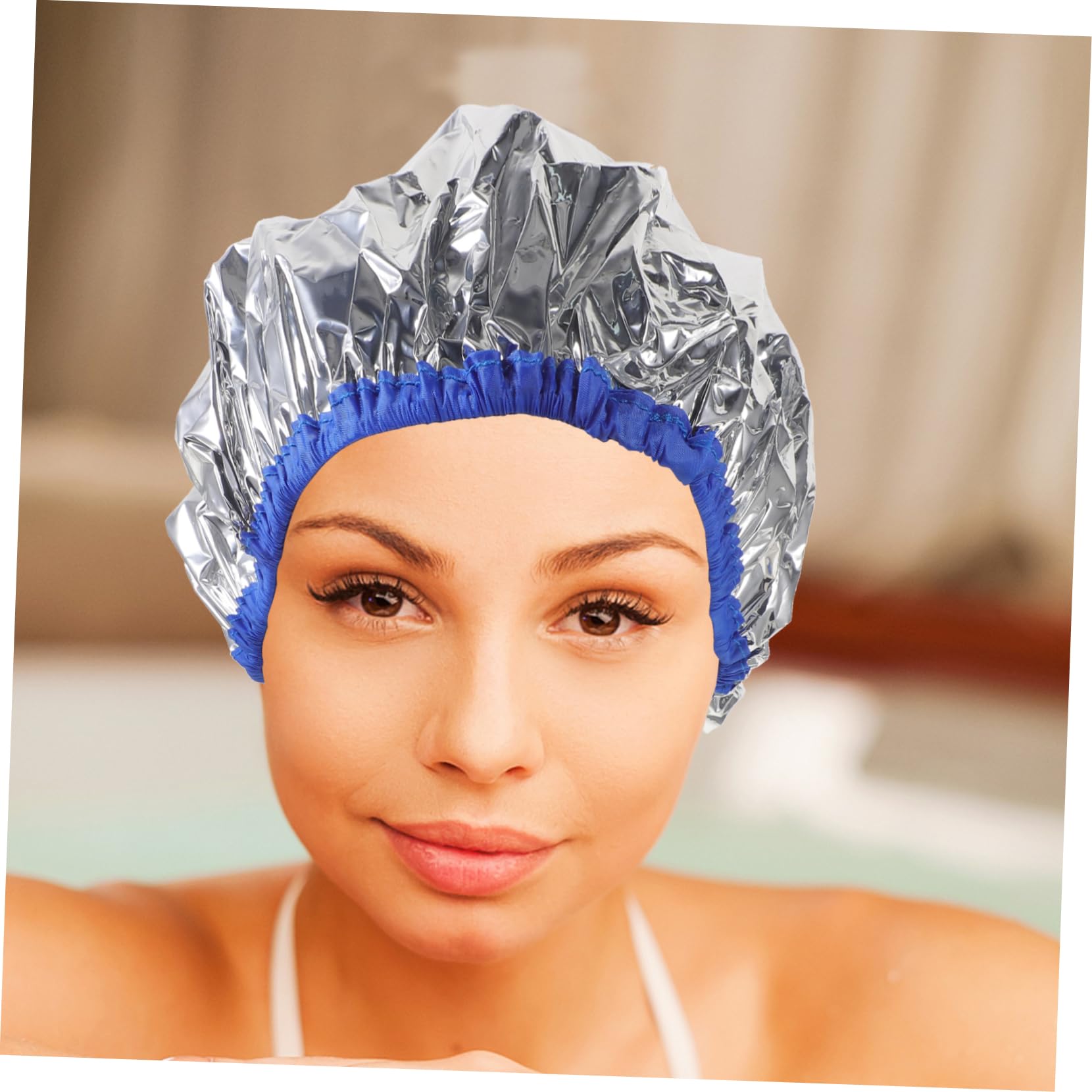 Beatifufu Tin Foil Hair Mask Thermal Salon Hair Caps for Home or Professional Use
