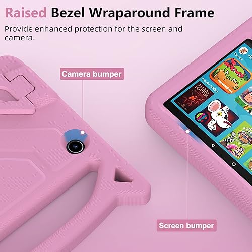 Miniatura 6 de Ubearkk - Funda para tablet 7 para niños 12 generación versión 2022 ligera a prueba de golpes apta para niños con asa y soporte