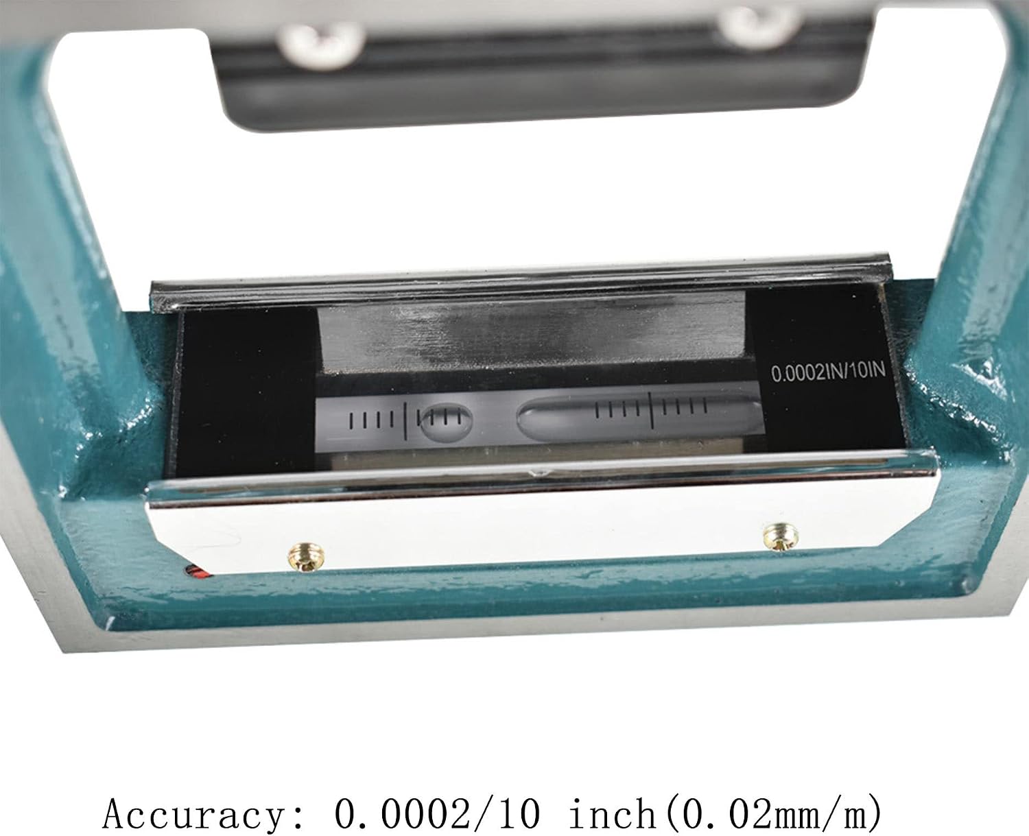 6 x 6 Inch Precision Frame Spirit Level, Accuracy 0.0002 Inch with Wooden Box