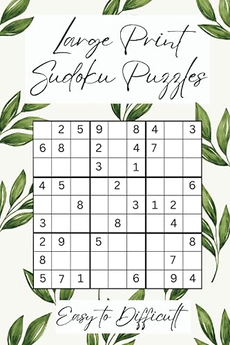 Large Print Sudoku Easy to Difficult