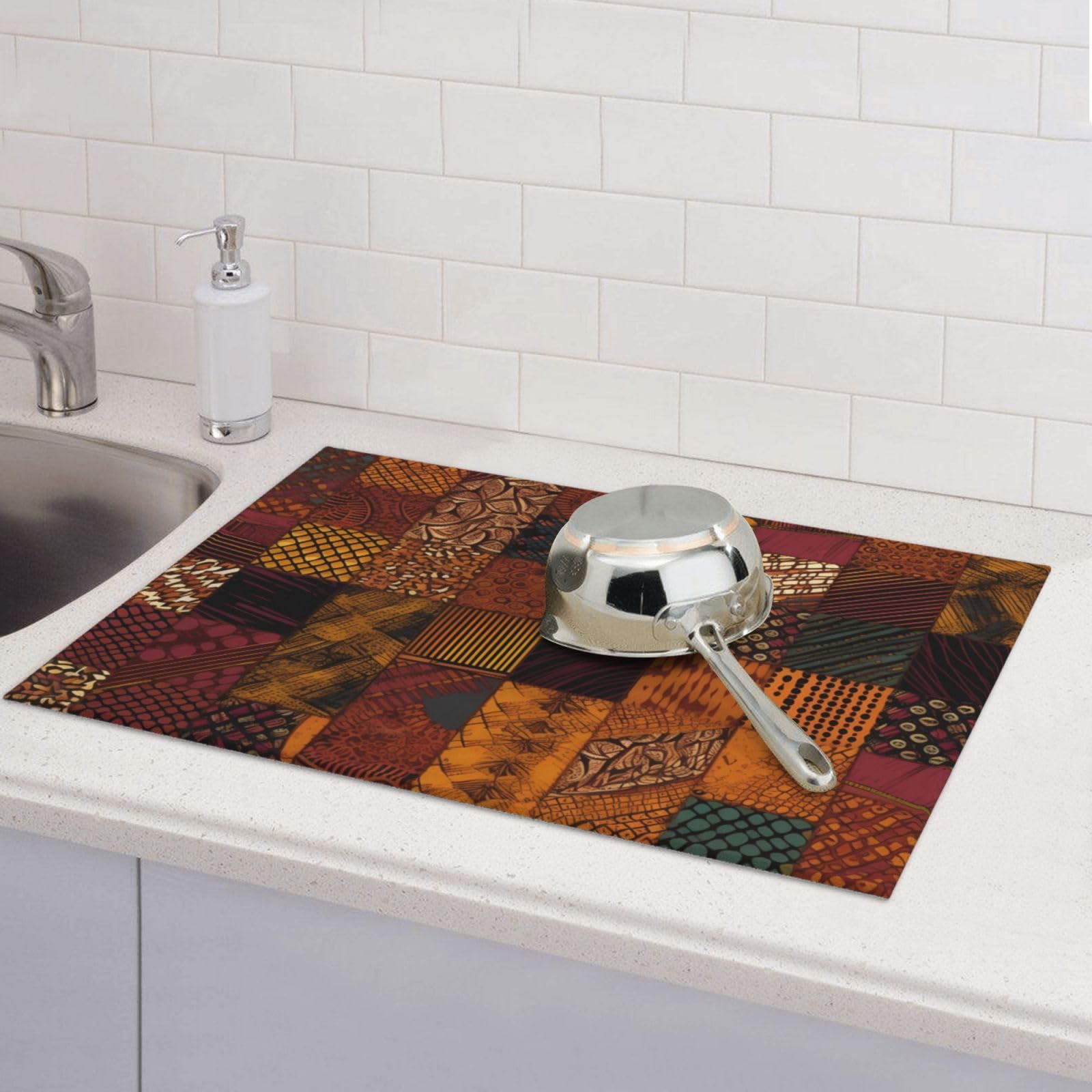 Keuken Aanrecht Schotel Droogmat Antislip Rubber Terug Hittebestendige Afdruiprek Mat Keuken Super Absorberende Afdruiprek Mat
