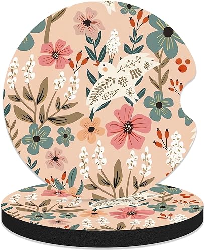 Posavasos de automóvil para portavasos de automóvil, paquete de 2 posavasos antideslizantes universales de goma para mujeres y hombres, accesorios